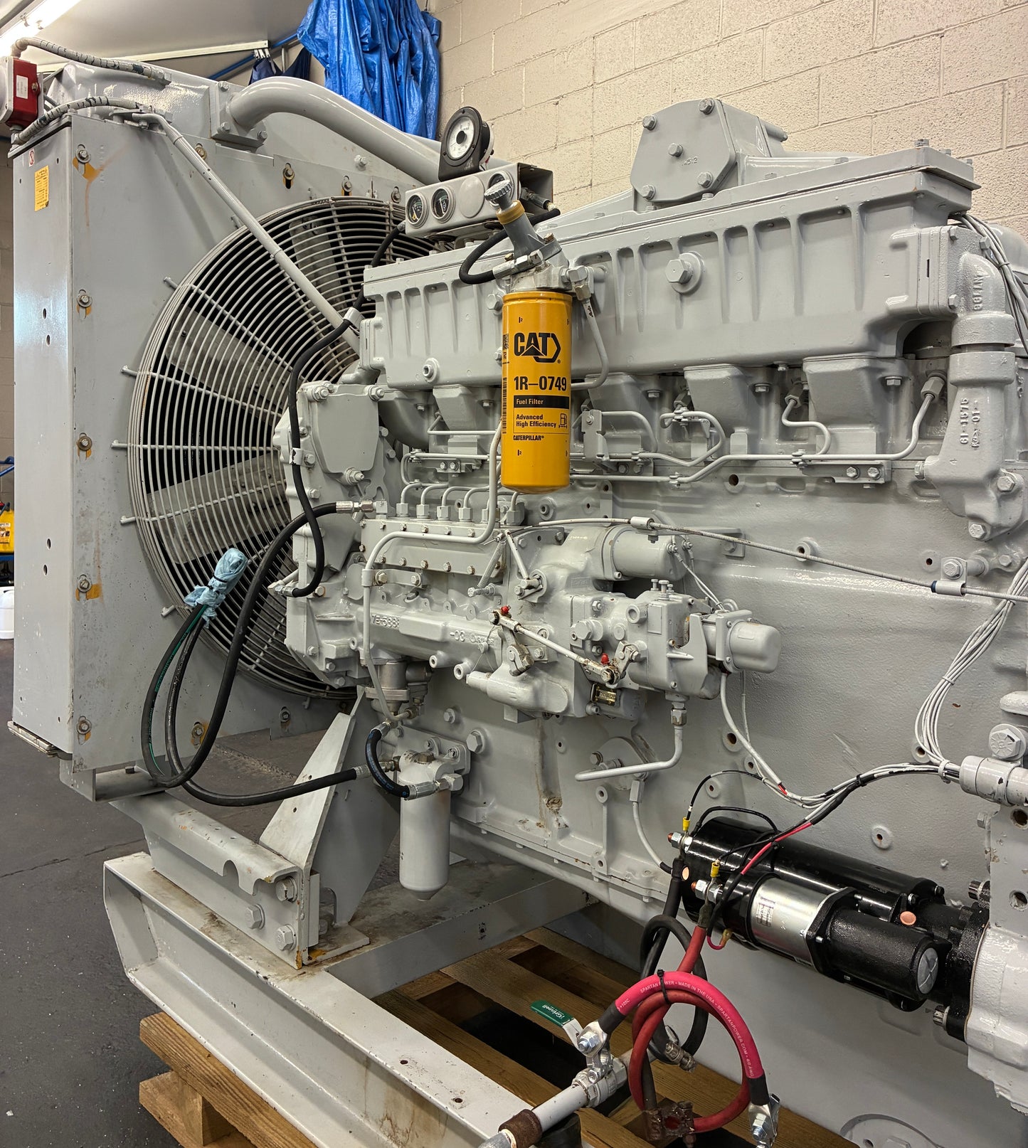 300KW Kato/CAT 3406 Diesel Generator, 827 Hours, 1 or 3 Phase