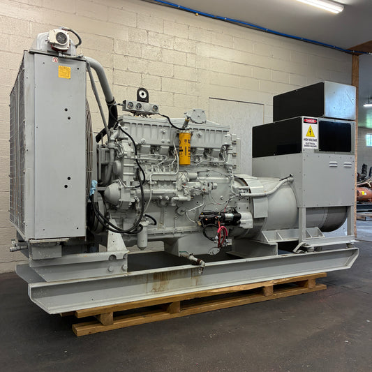 300KW Kato/CAT 3406 Diesel Generator, 827 Hours, 1 or 3 Phase