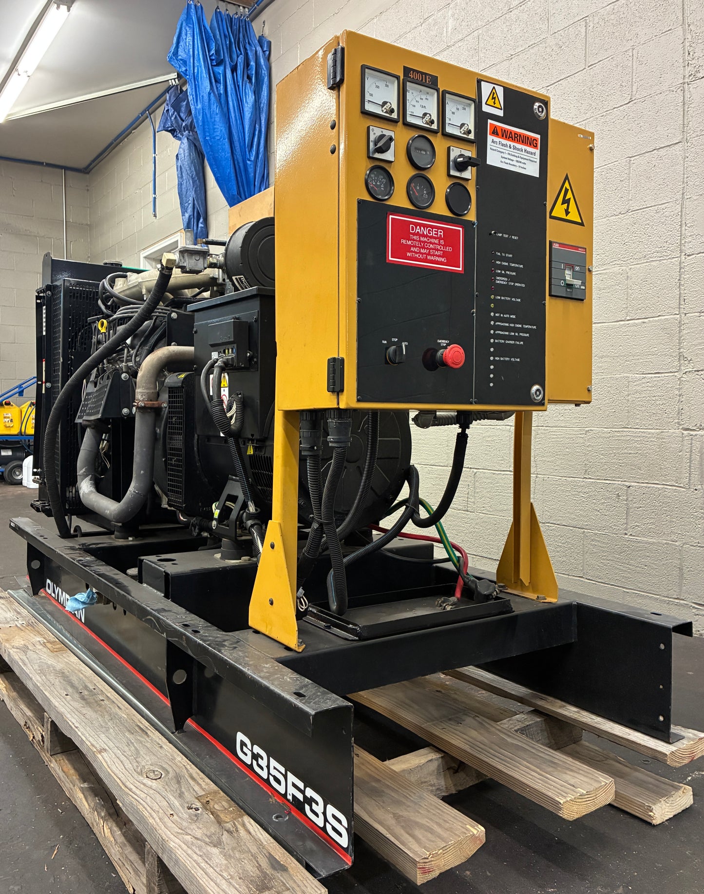 35KW Olympian Standby Generator, 1 or 3 Phase, Natural Gas/Propane