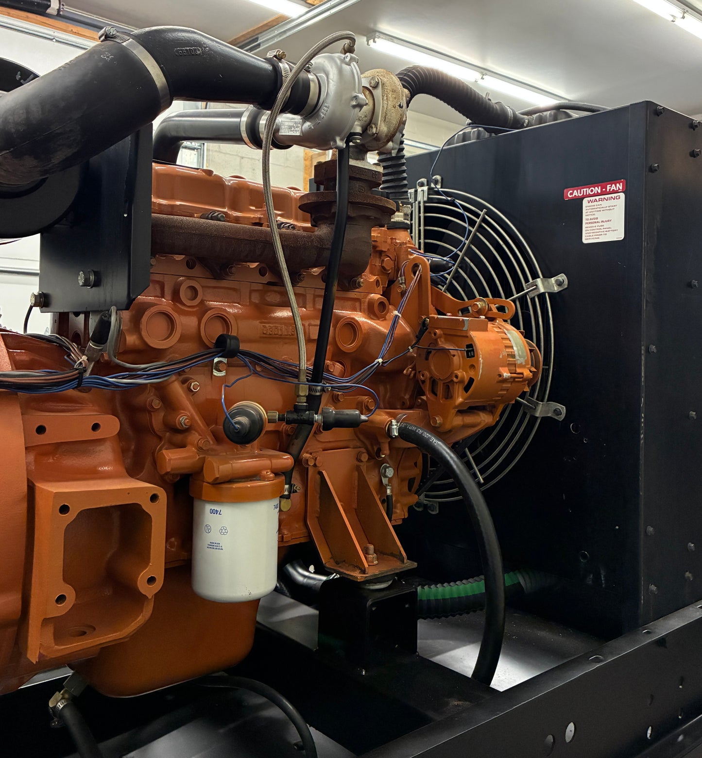 50KW Generac Diesel Standby Generator, 271hrs, 120/240v 1P, w/tank