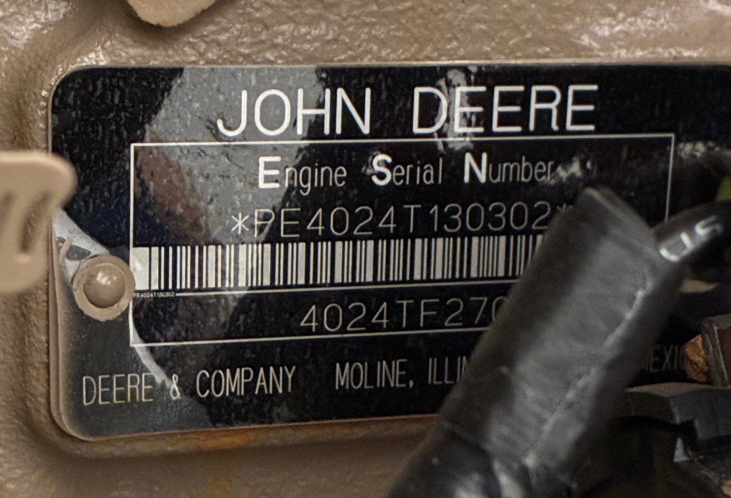 30KW Generac John Deere Diesel Standby Generator, 398hours, 120/240v 1P
