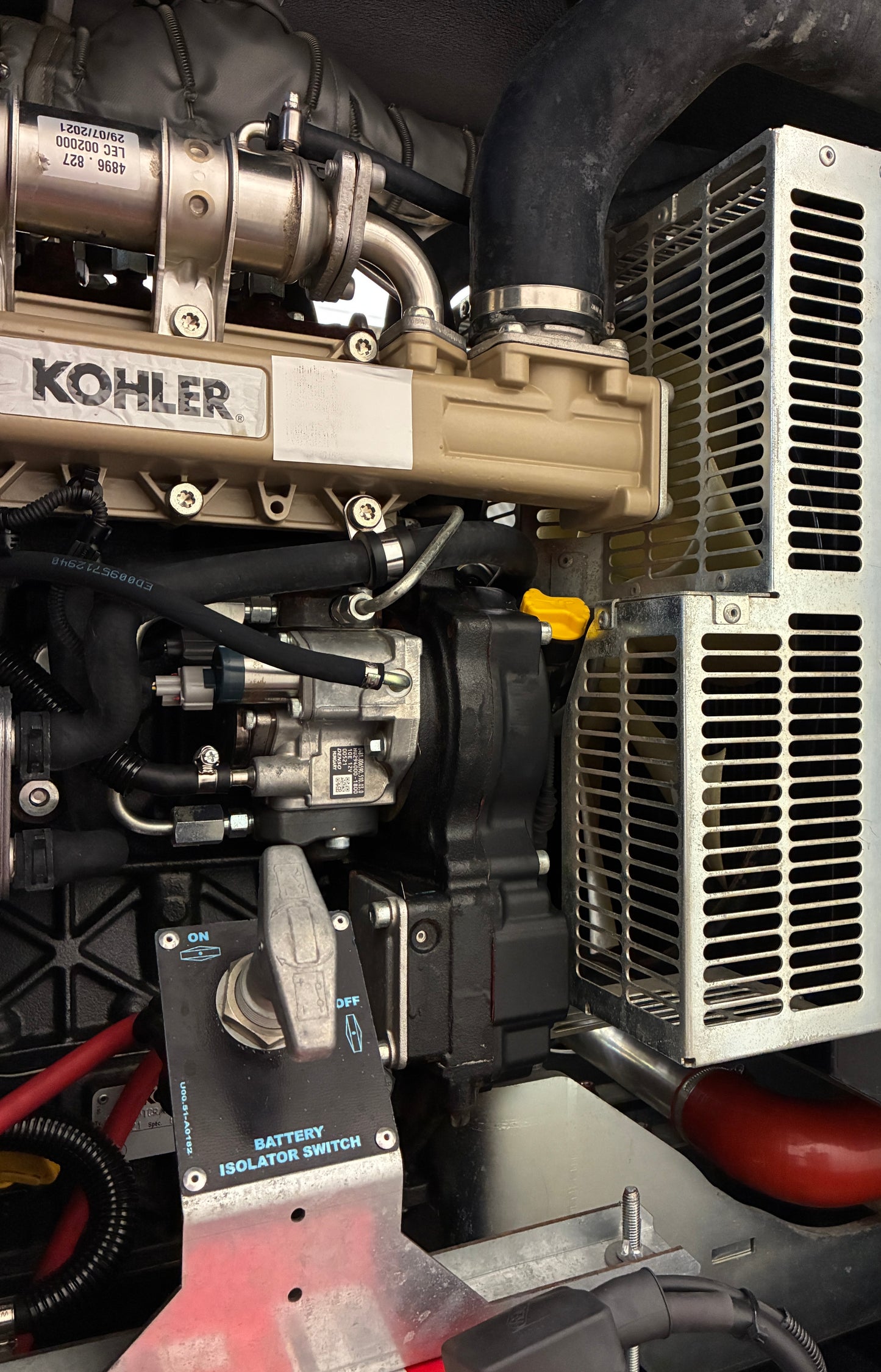 27.5KW TecnoGEN Portable Diesel Generator, 2,962 hours, 1 or 3 Phase