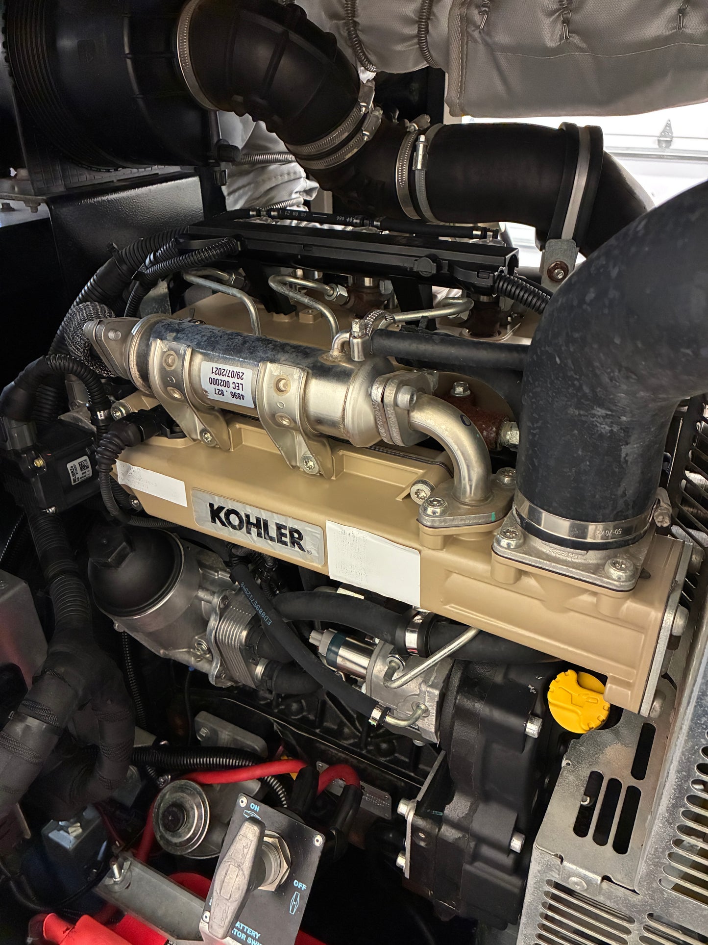 27.5KW TecnoGEN Portable Diesel Generator, 2,962 hours, 1 or 3 Phase