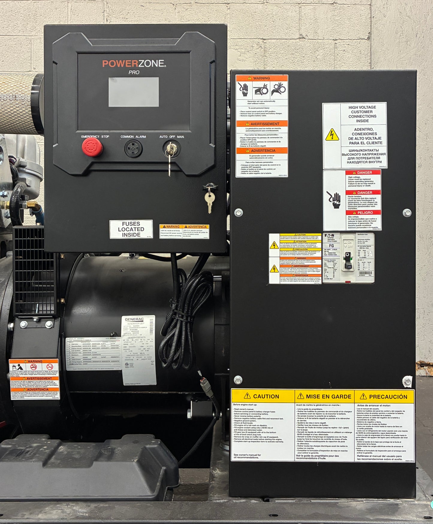 NEW 48KW Generac Standby Generator, Natural Gas/Propane, 120/240V, 1 or 3 Phase