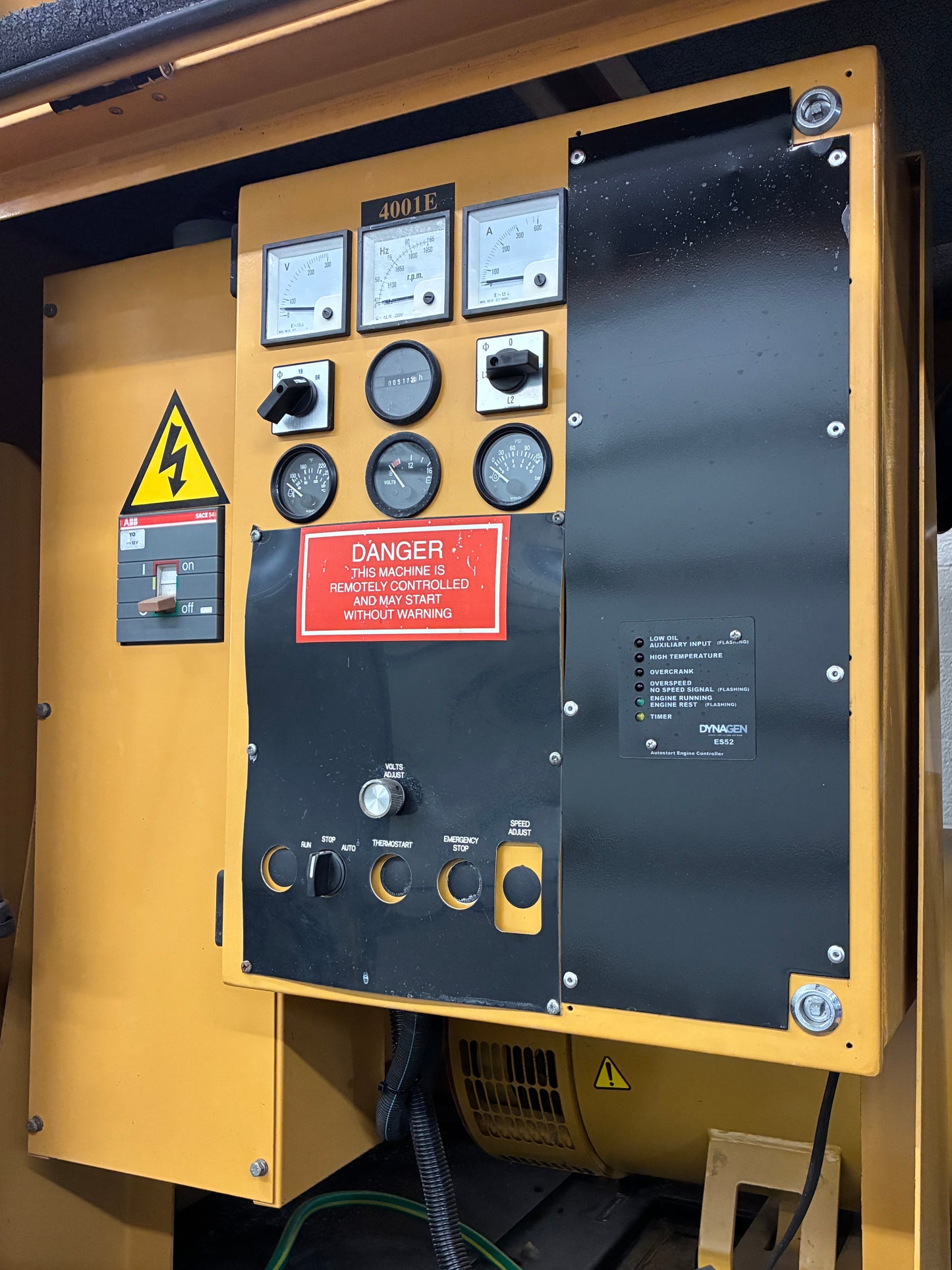 60KW CAT/Olympian Diesel Standby Generator, 518hrs, 120/240v 1P