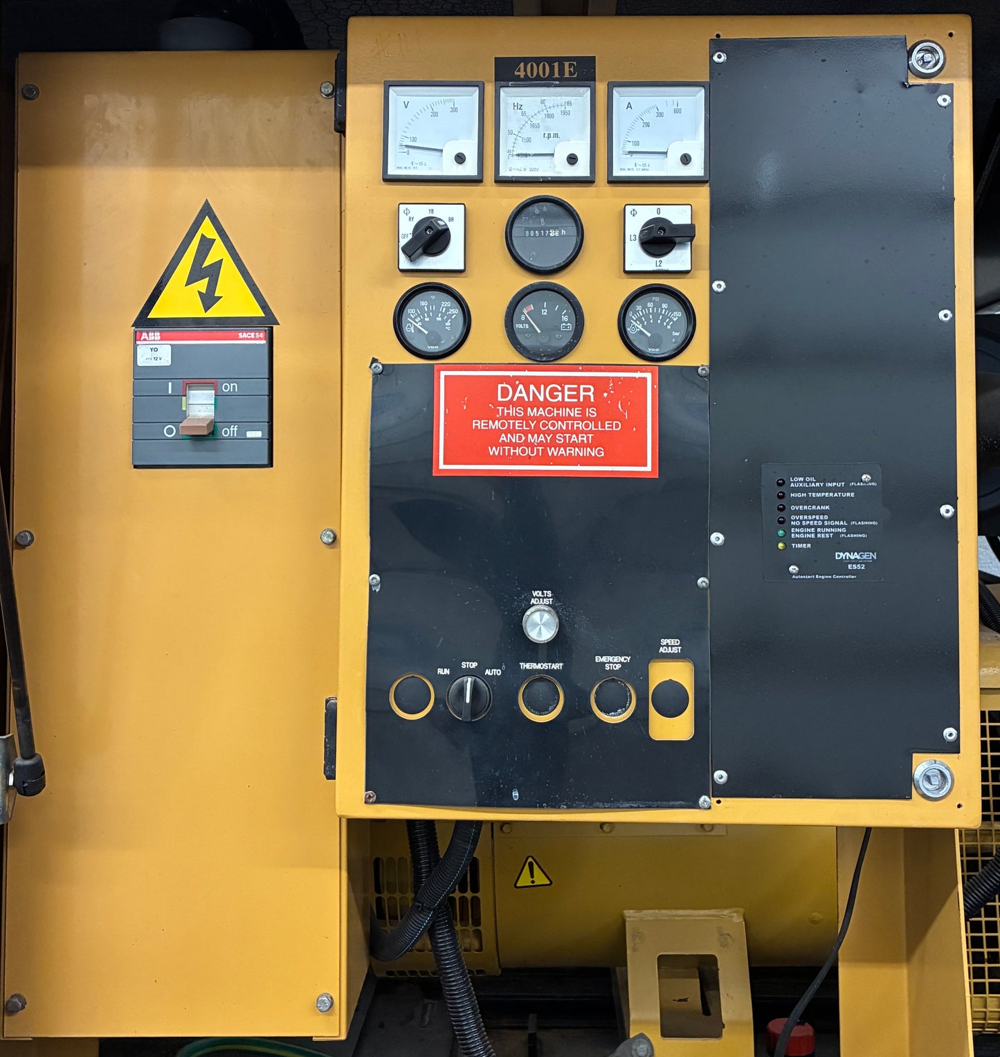 60KW CAT/Olympian Diesel Standby Generator, 518hrs, 120/240v 1P