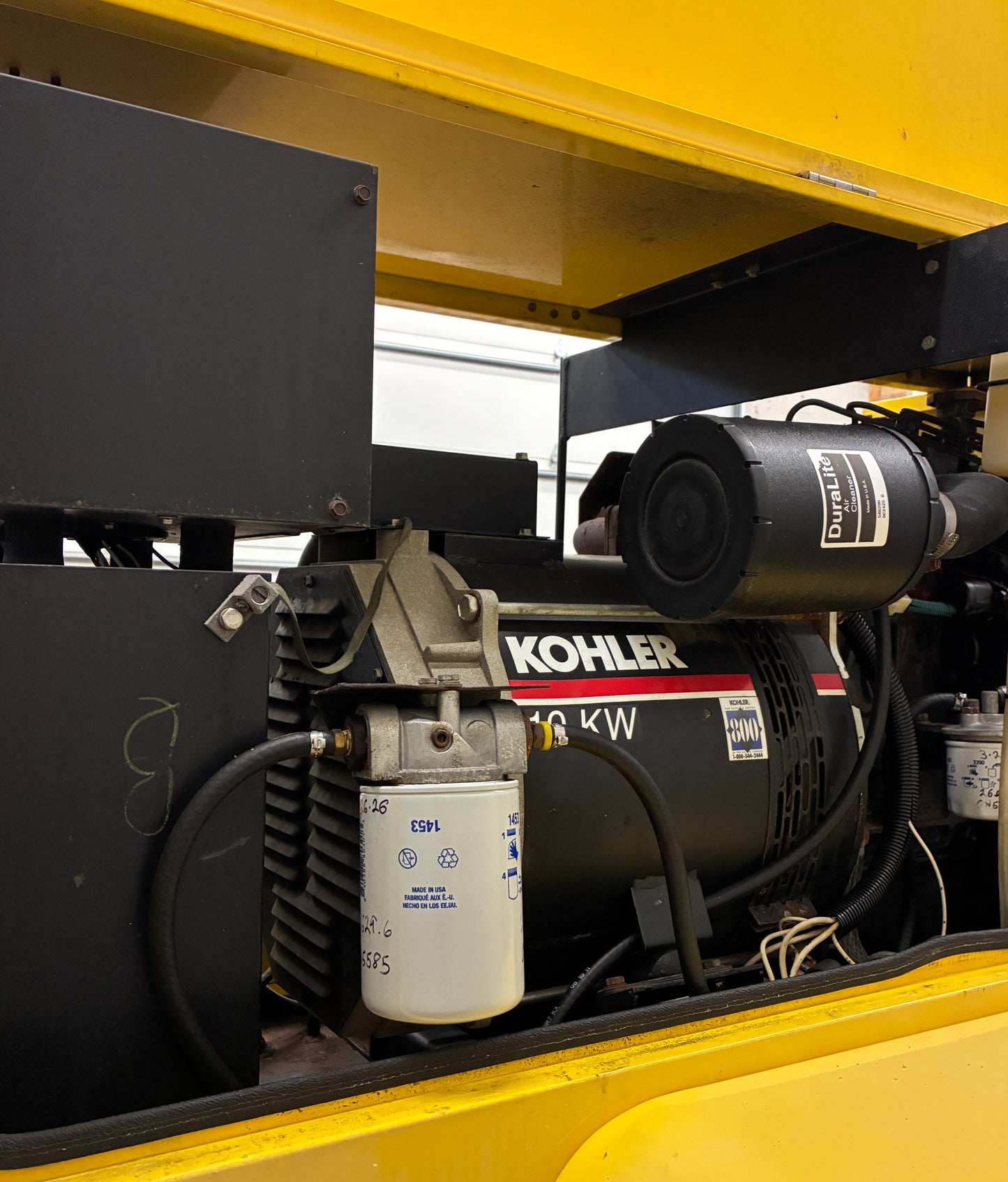 10KW Kohler Portable Diesel Generator, Kubota Diesel V1305, 120/240v 1P