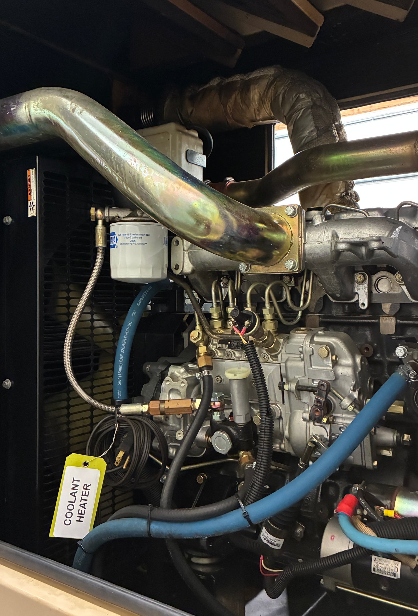 60KW Generac Mitsubishi 4D34T Diesel Standby Generator, 120/240v 1P
