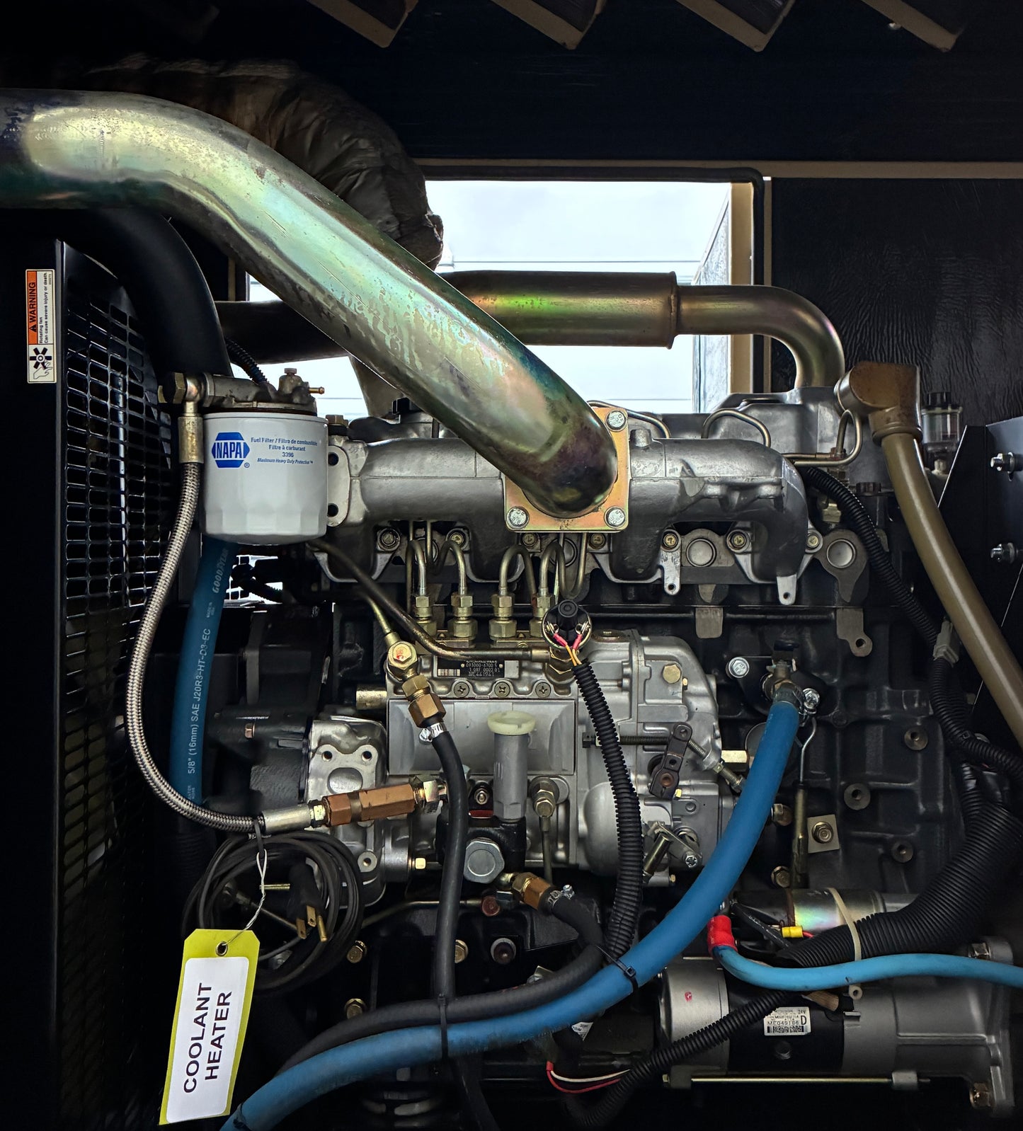 60KW Generac Mitsubishi 4D34T Diesel Standby Generator, 120/240v 1P