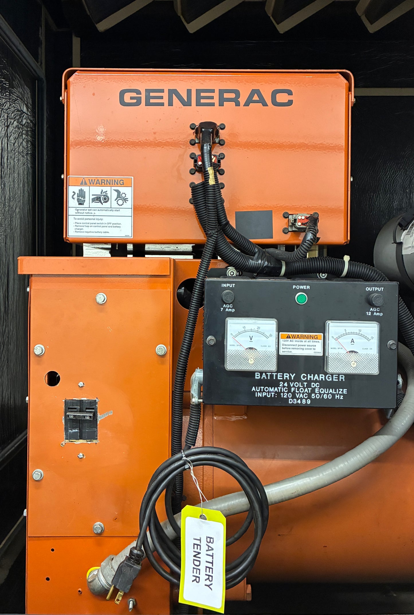 60KW Generac Mitsubishi 4D34T Diesel Standby Generator, 120/240v 1P