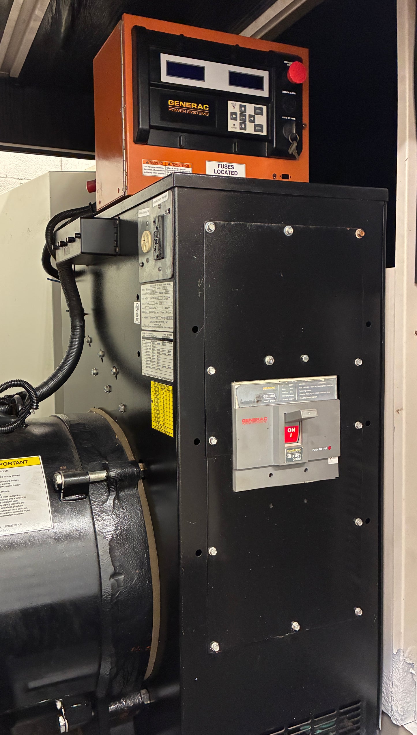 Generac 275KW Standby Generator, 400hrs, 277/480V 3P, LPG/Natural Gas