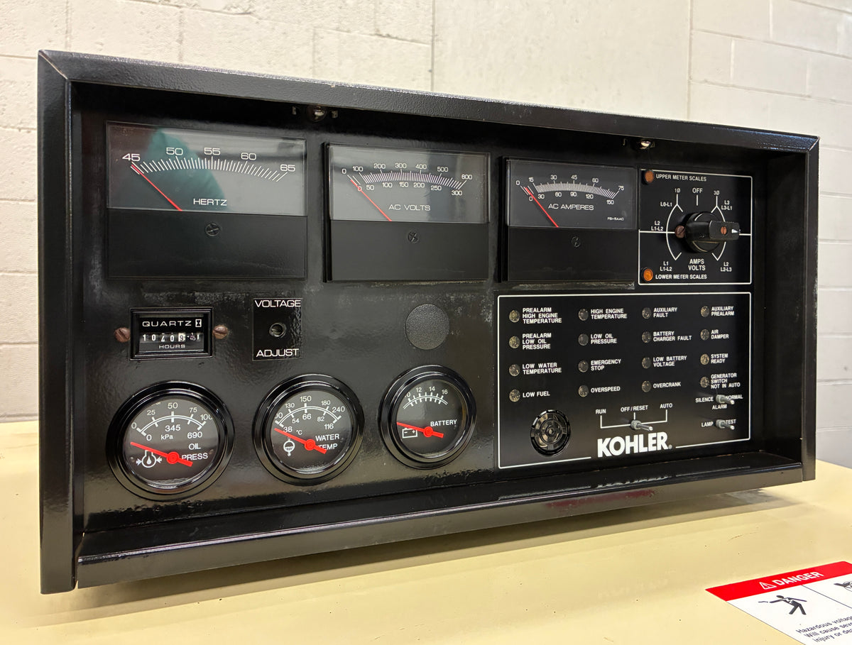 30KW Kohler Standby Generator, Natural Gas/Propane, 1 or 3 Phase