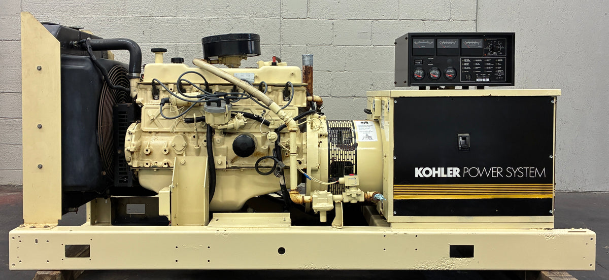30KW Kohler Standby Generator, Natural Gas/Propane, 1 or 3 Phase