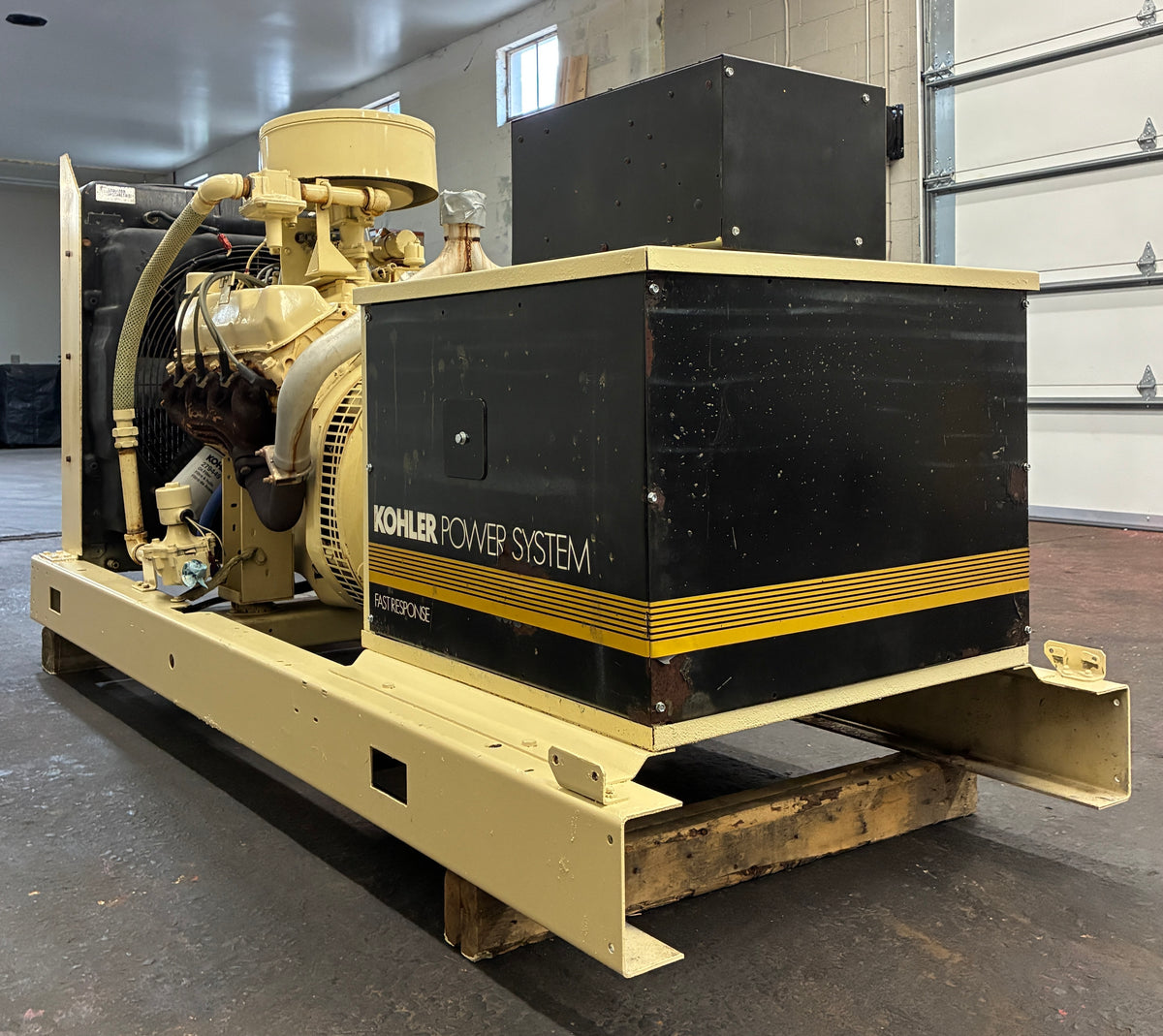 55KW Kohler Standby Generator, Natural Gas/LPG, 707 hrs, 1 or 3 Phase