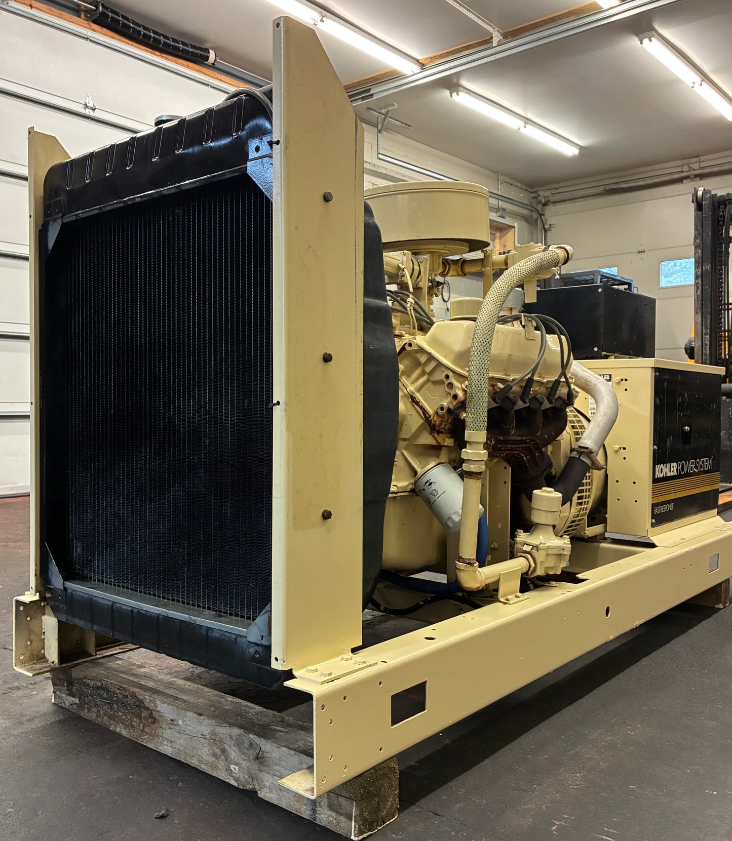 55KW Kohler Standby Generator, Natural Gas/LPG, 707 hrs, 1 or 3 Phase