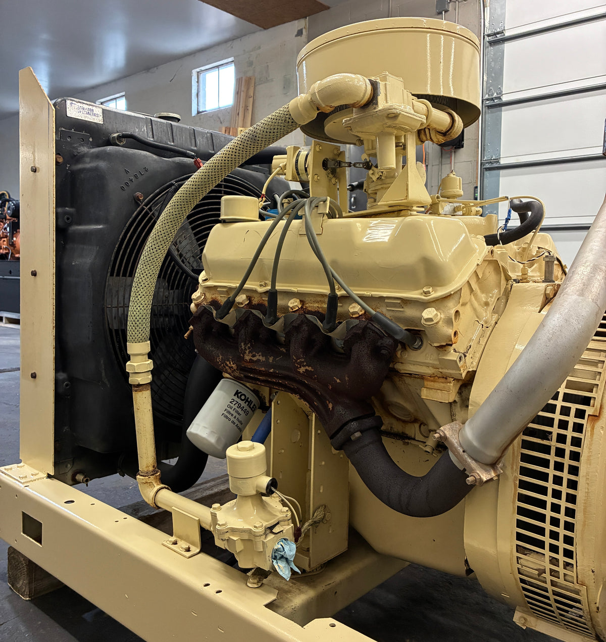 55KW Kohler Standby Generator, Natural Gas/LPG, 707 hrs, 1 or 3 Phase
