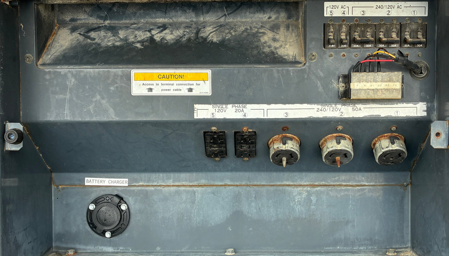 100KW Airman Portable Volvo Diesel Generator, 1 or 3 Phase, w/tank