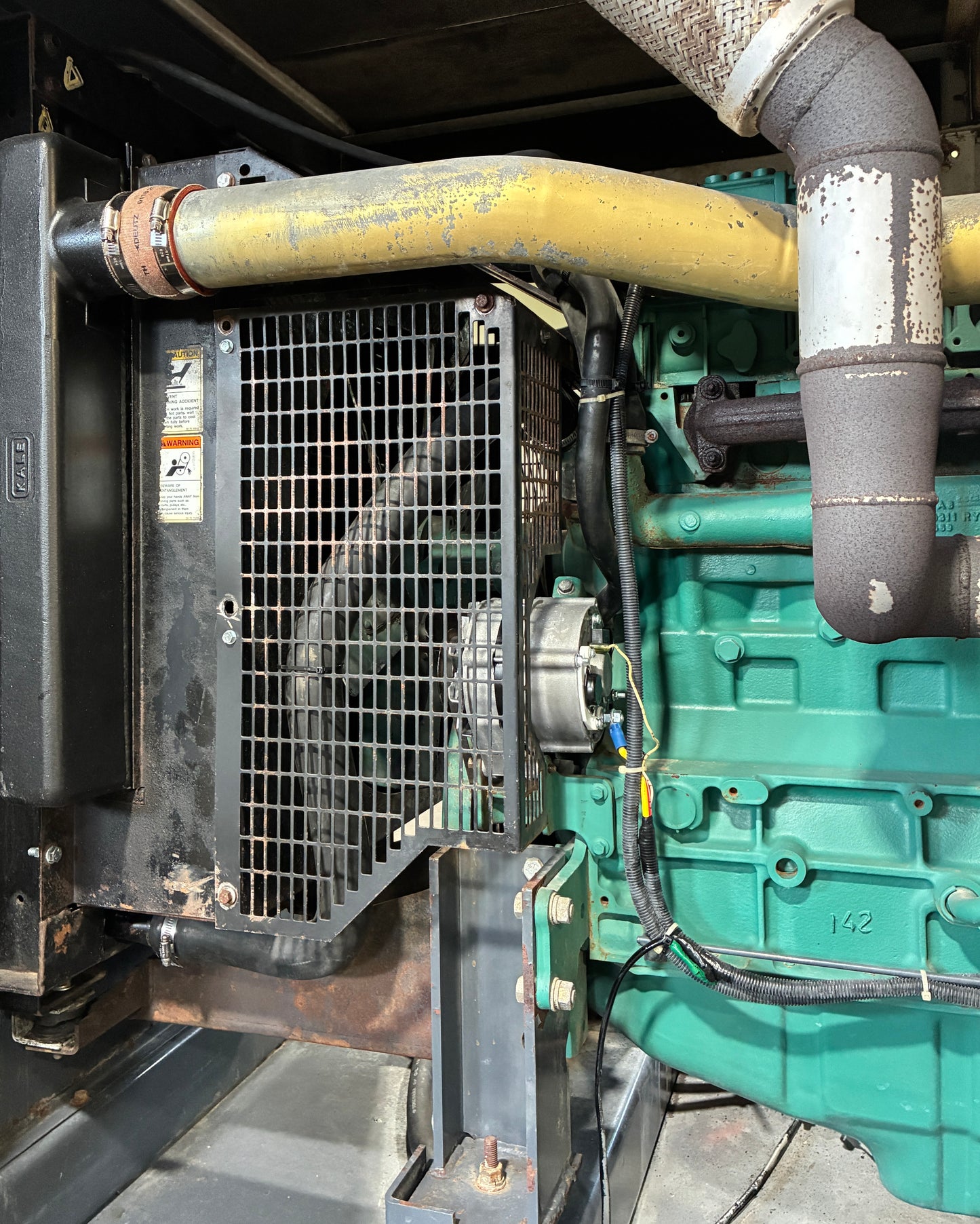 100KW Airman Portable Volvo Diesel Generator, 1 or 3 Phase, w/tank