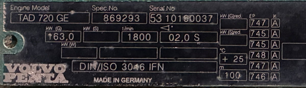 100KW Airman Portable Volvo Diesel Generator, 1 or 3 Phase, w/tank