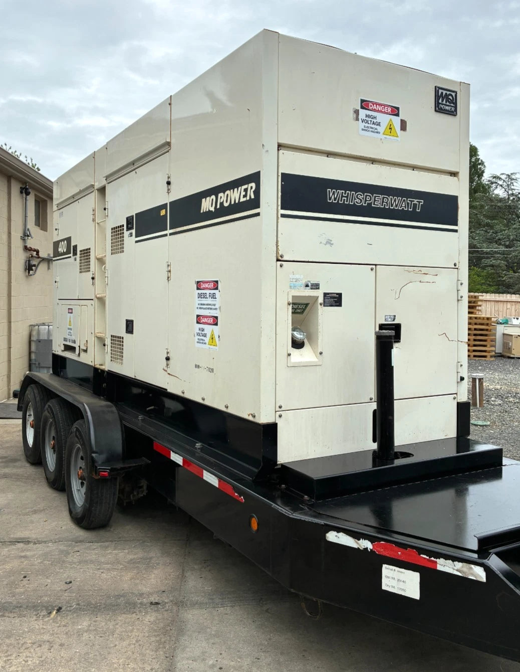 336KW MultiQuip Rental Grade Diesel Generator, 9,081hrs, 1 or 3 Phase