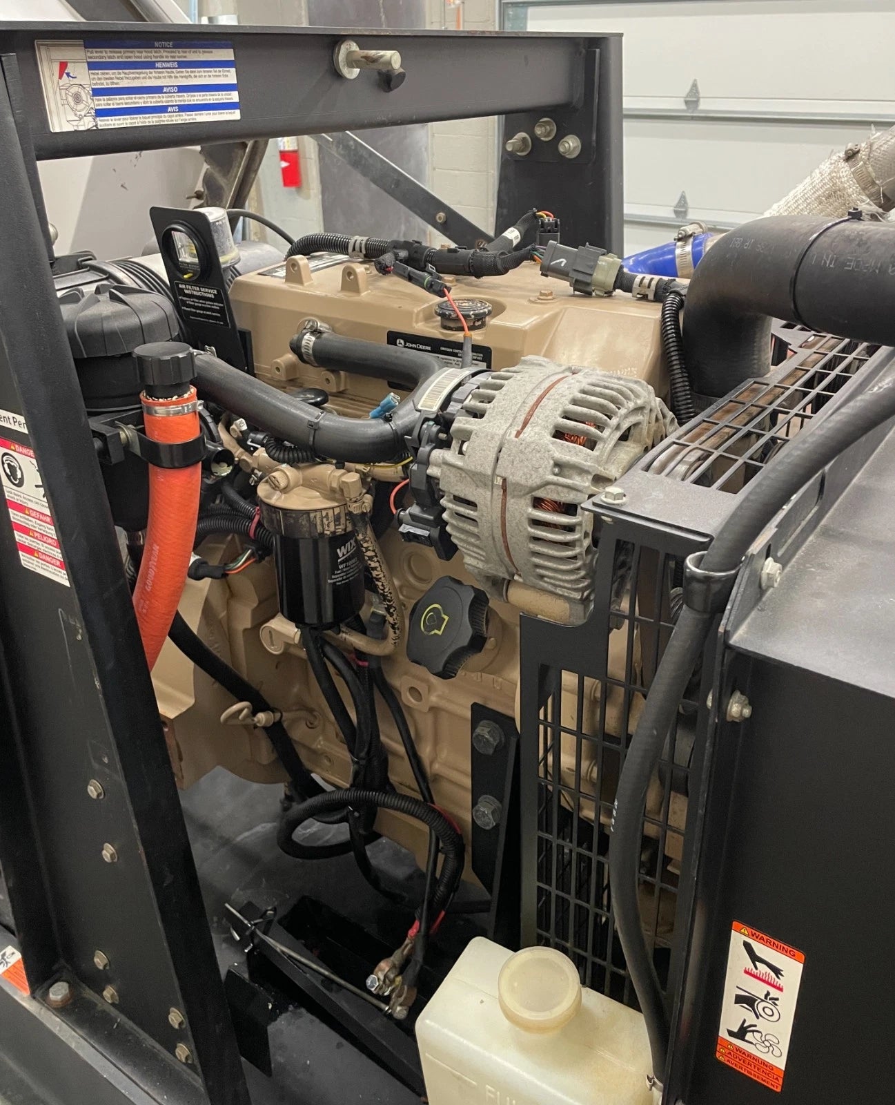 50KW Magnum Rental Grade JD Diesel Generator, 4,972hrs, 1 or 3 Phase