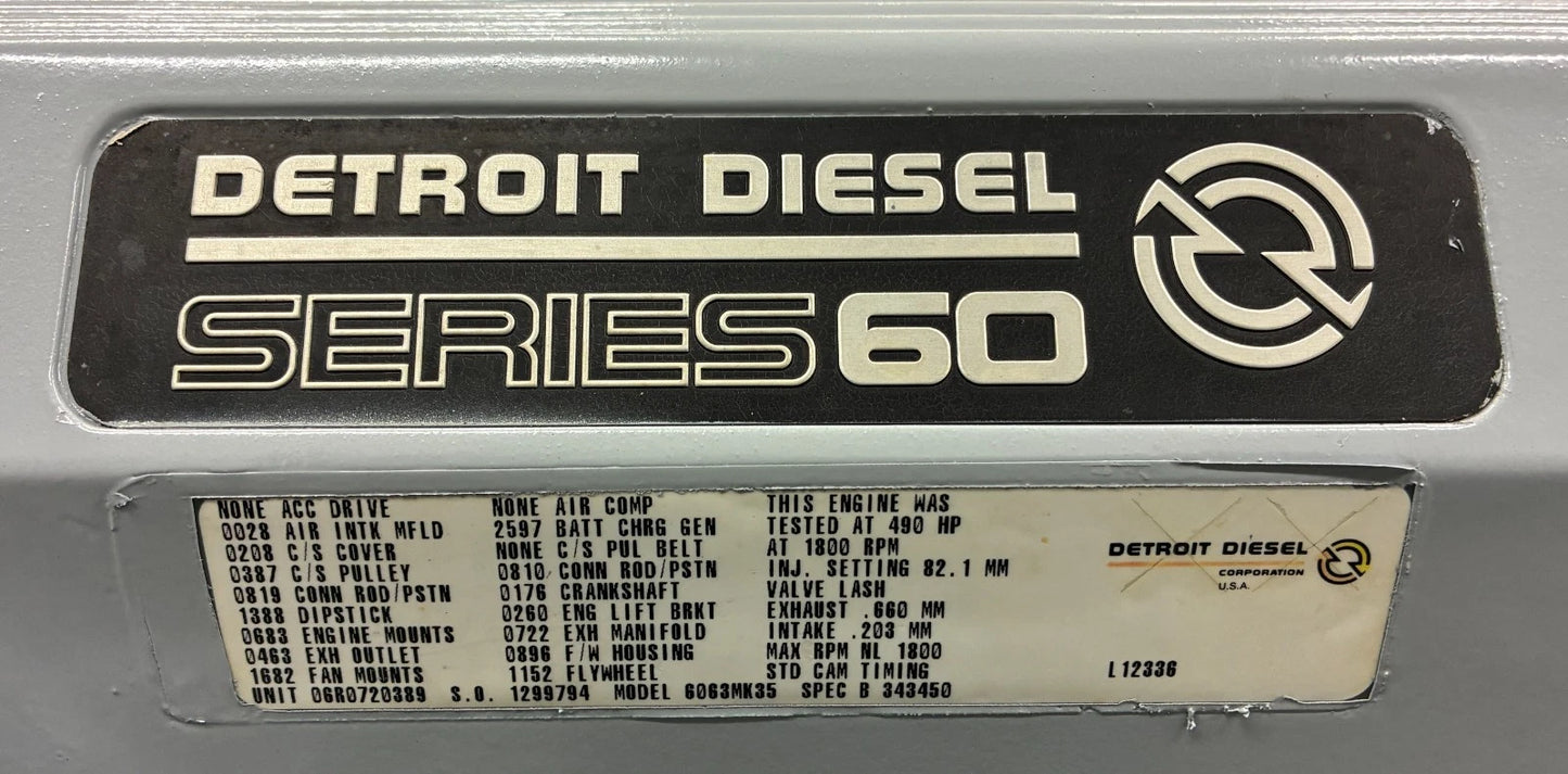 300KW Spectrum Detroit 60 Series Standby Diesel Generator, 1 or 3 Phase