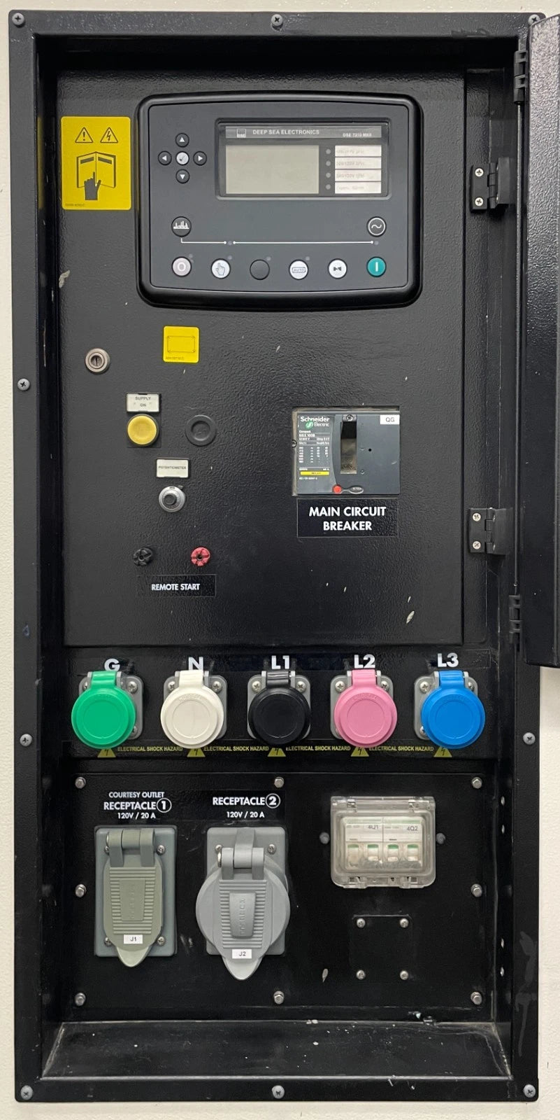 27.5KW TecnoGEN Portable Diesel Generator, 5,785 hours, 1 or 3 Phase