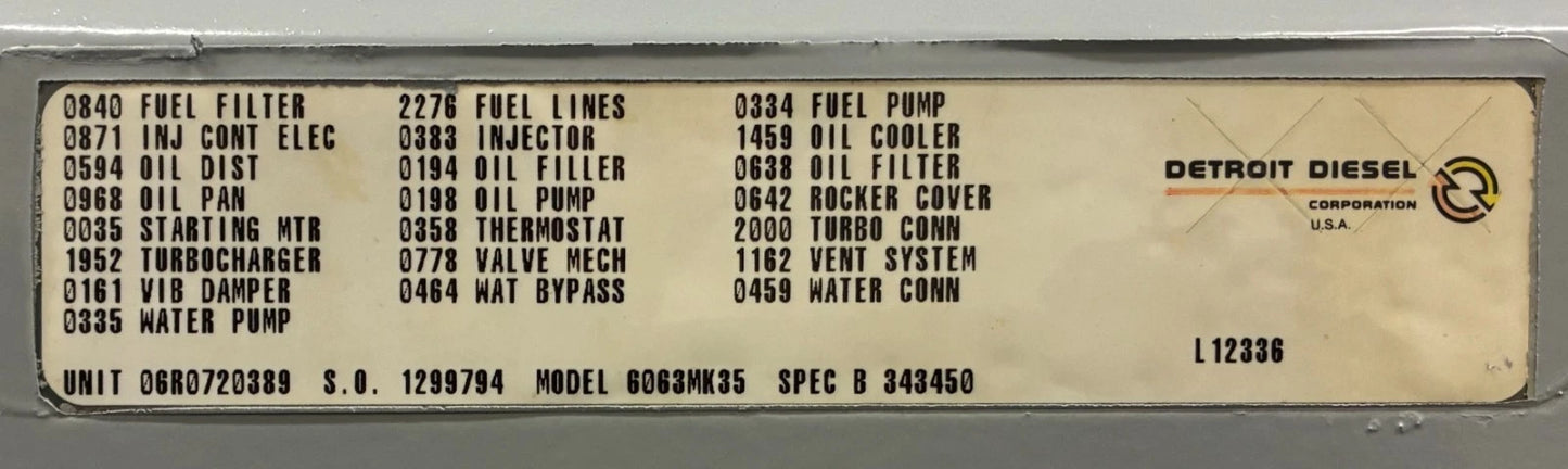 300KW Spectrum Detroit 60 Series Standby Diesel Generator, 1 or 3 Phase