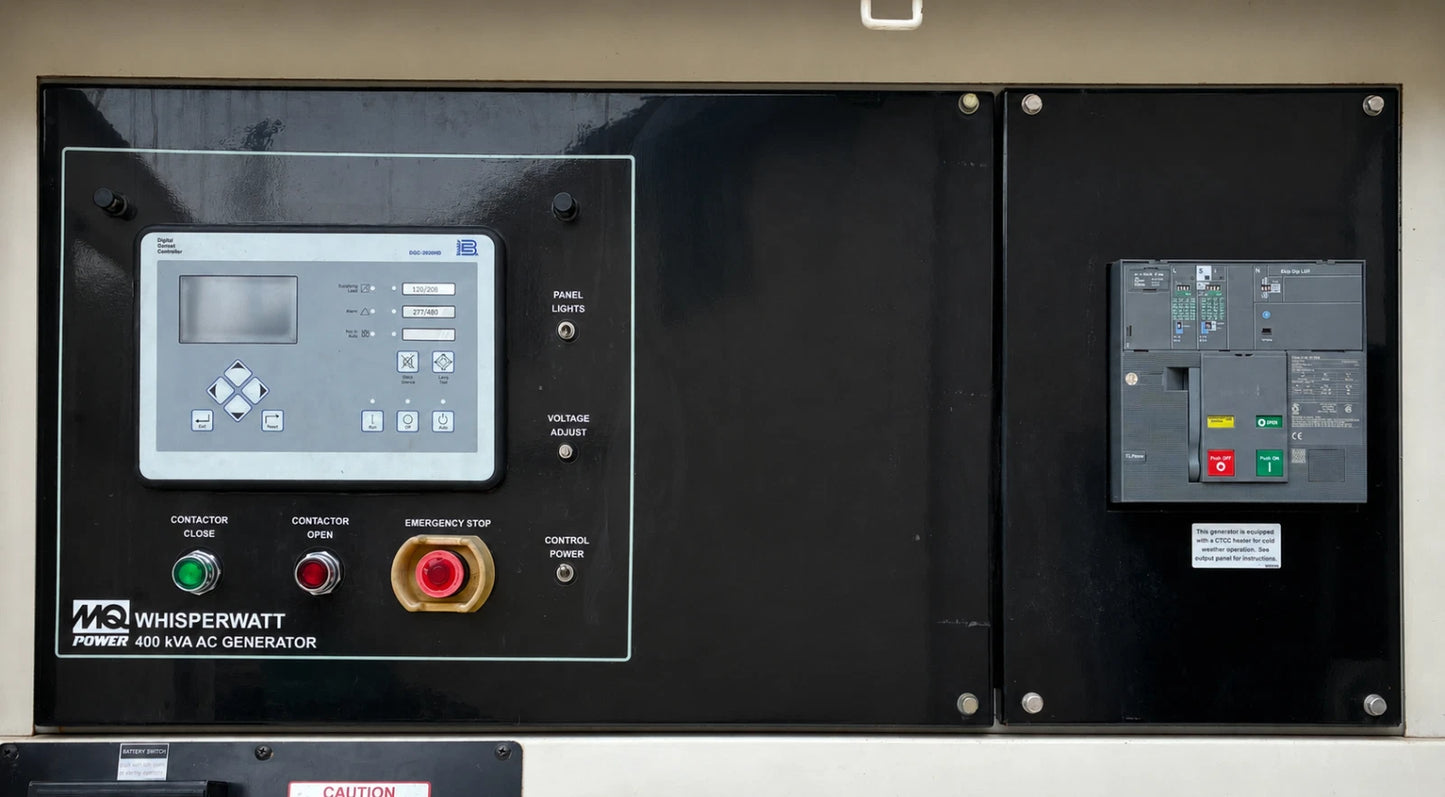 336KW MultiQuip Rental Grade Diesel Generator, 9,081hrs, 1 or 3 Phase