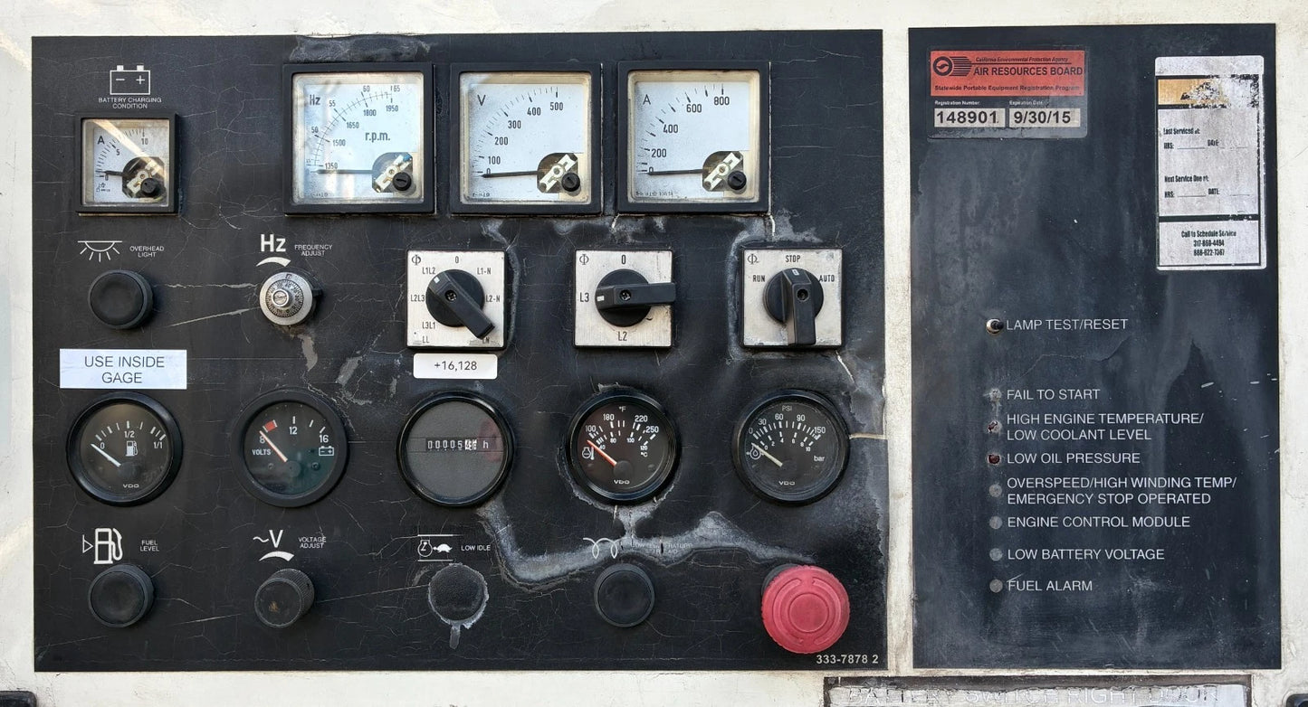 175KW Caterpillar (XQ175) Portable C6.6 Diesel Generator, 1 or 3 Phase