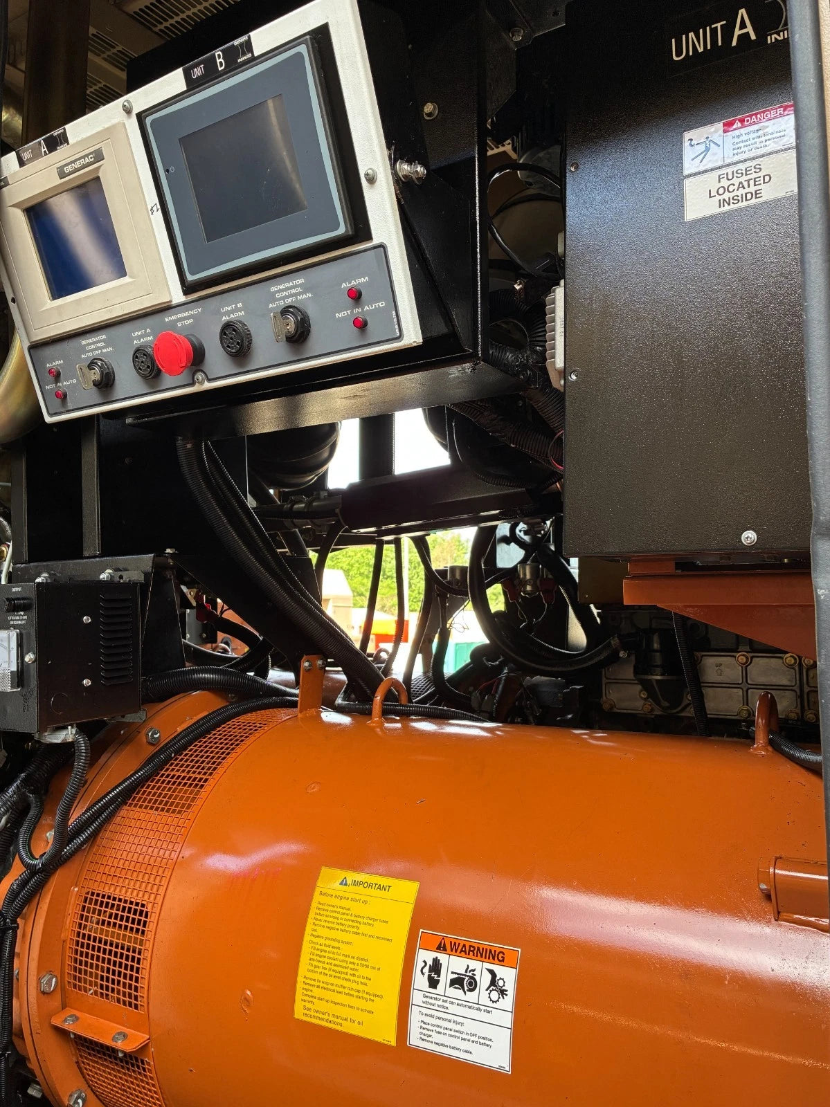 600KW Generac Diesel Standby Generator, 754 hours, 277/480v 3P, w/tank
