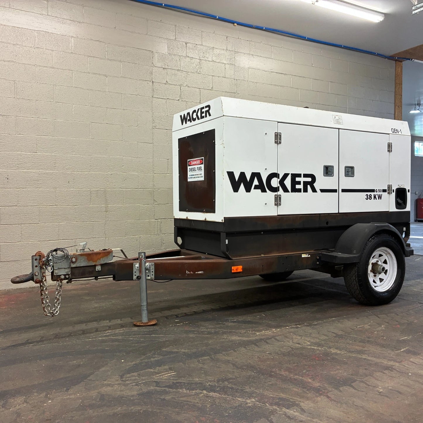 38KW Wacker Neuson Rental Grade Portable Diesel Generator, 1 or 3 Phase