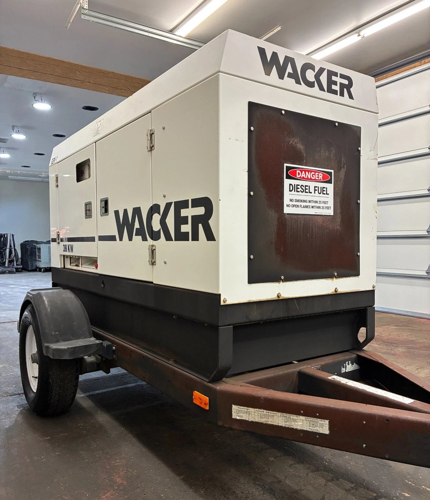 38KW Wacker Neuson Rental Grade Portable Diesel Generator, 1 or 3 Phase