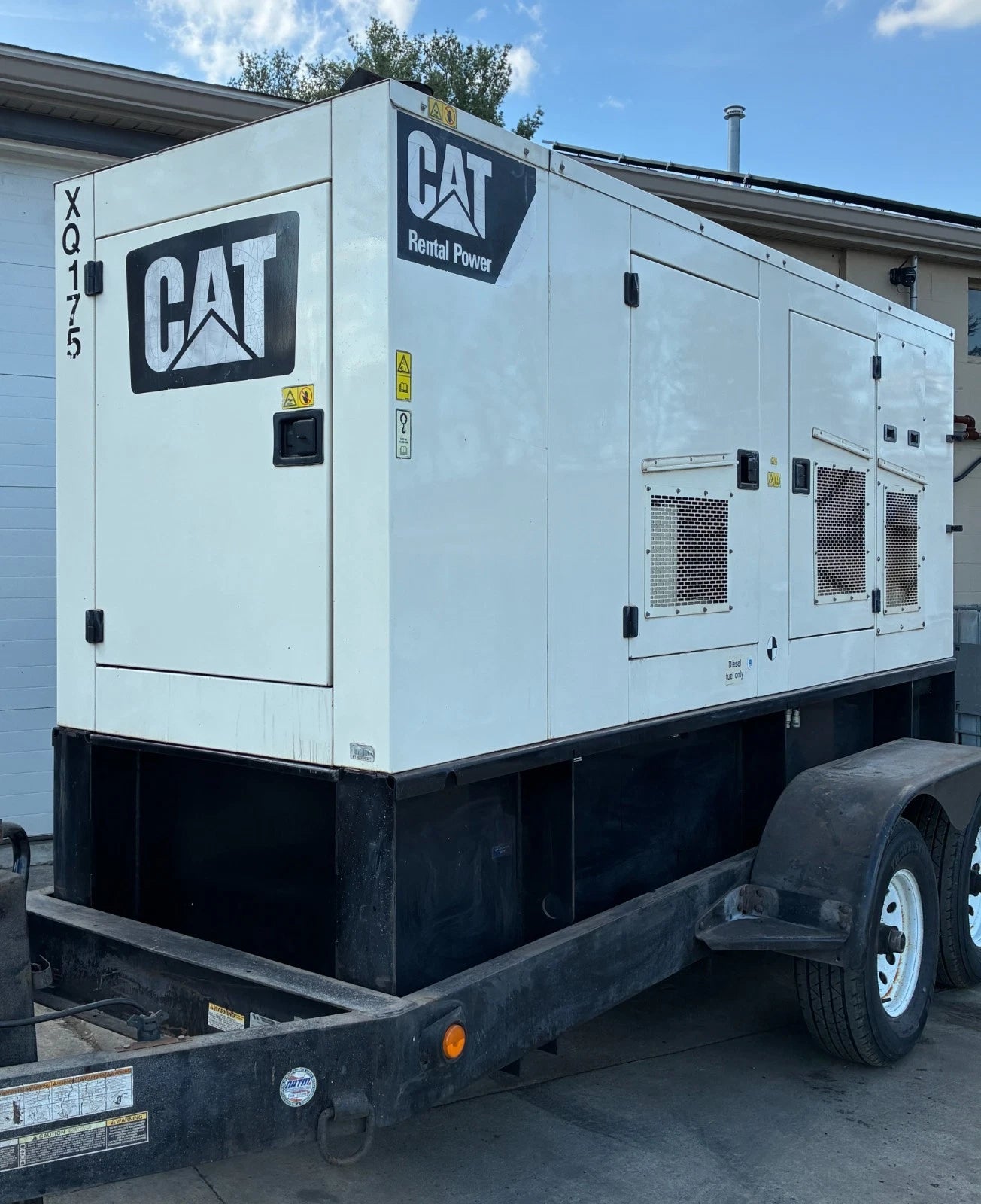 175KW Caterpillar (XQ175) Portable C6.6 Diesel Generator, 1 or 3 Phase