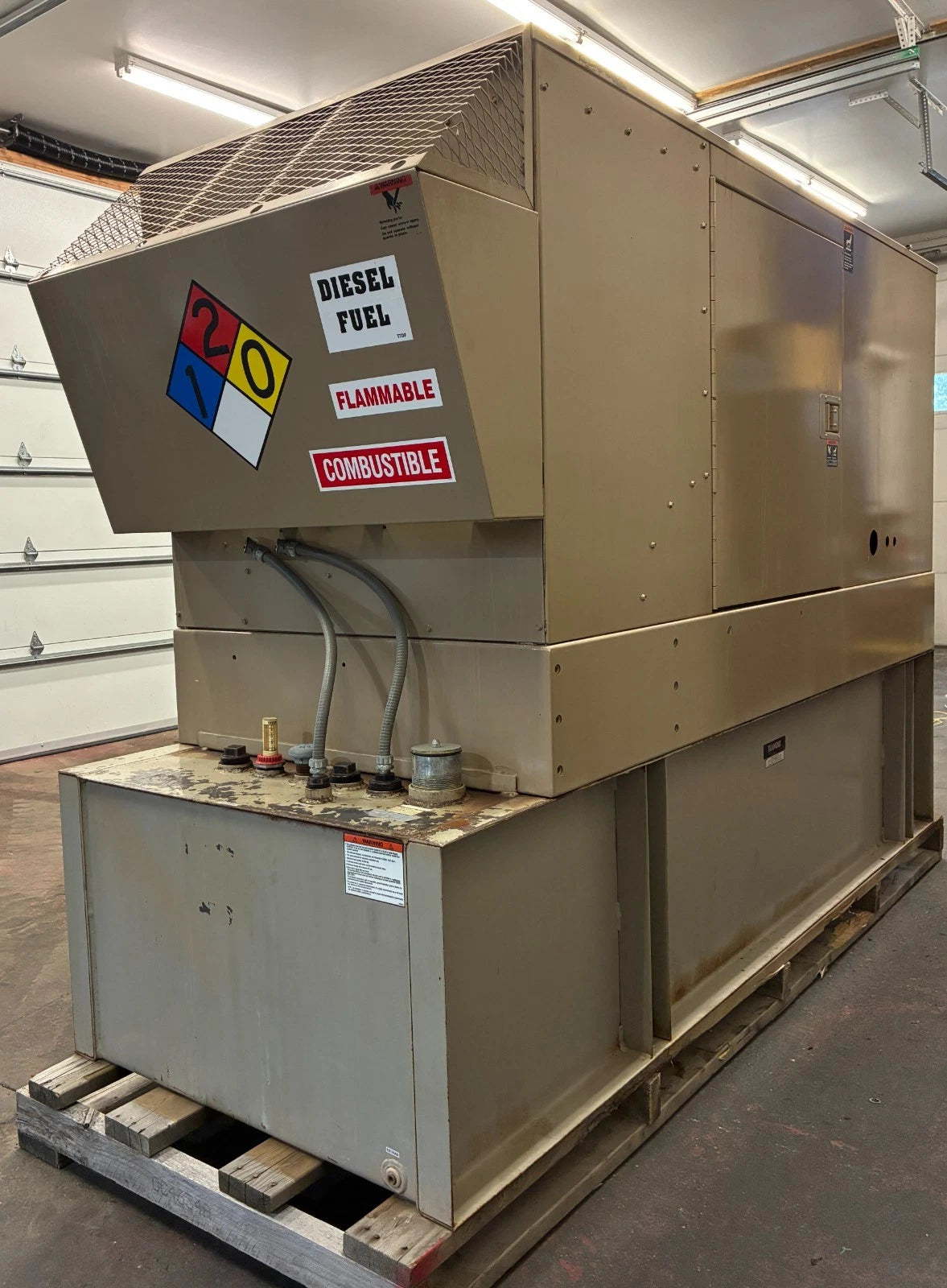 50KW Onan/Cummins Standby Diesel Generator, 381 hours, 1 or 3 Phase