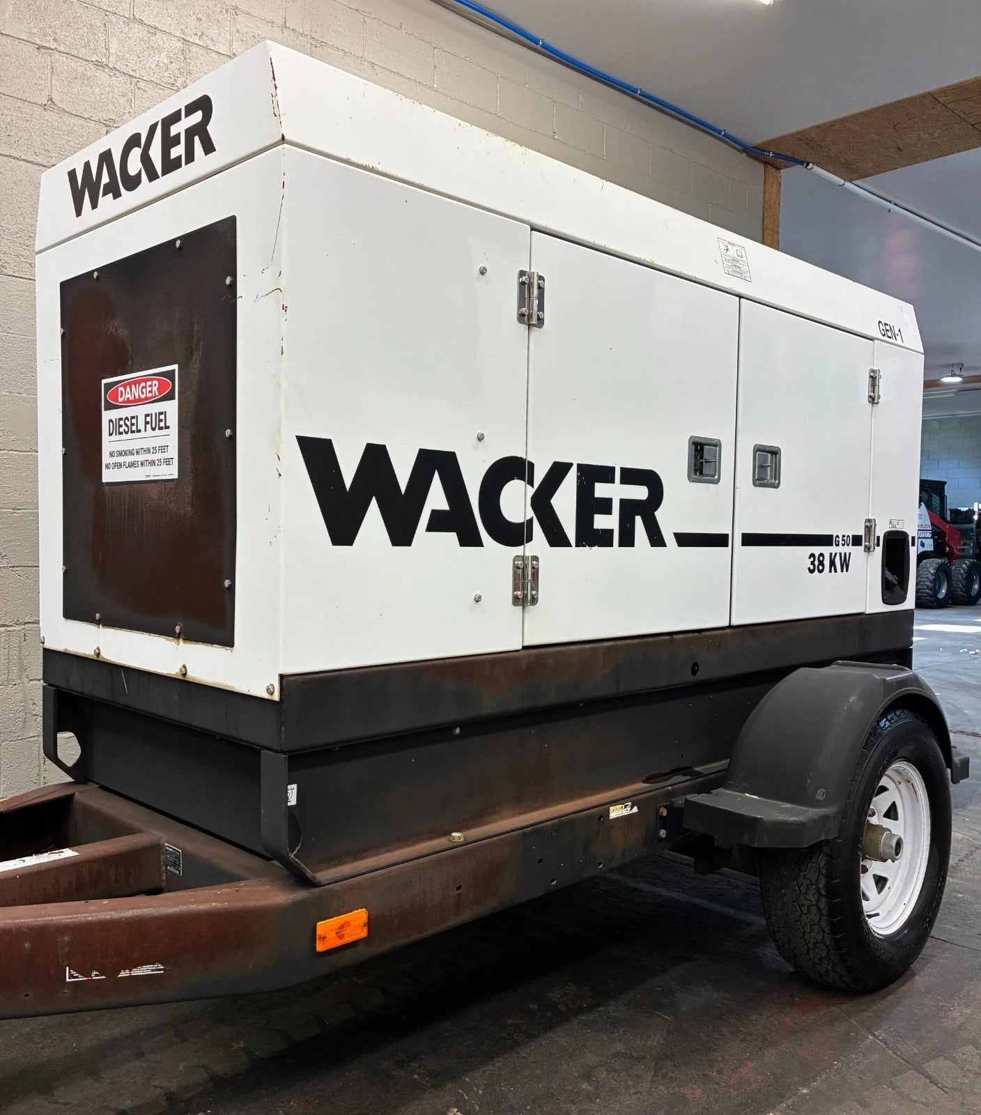 38KW Wacker Neuson Rental Grade Portable Diesel Generator, 1 or 3 Phase
