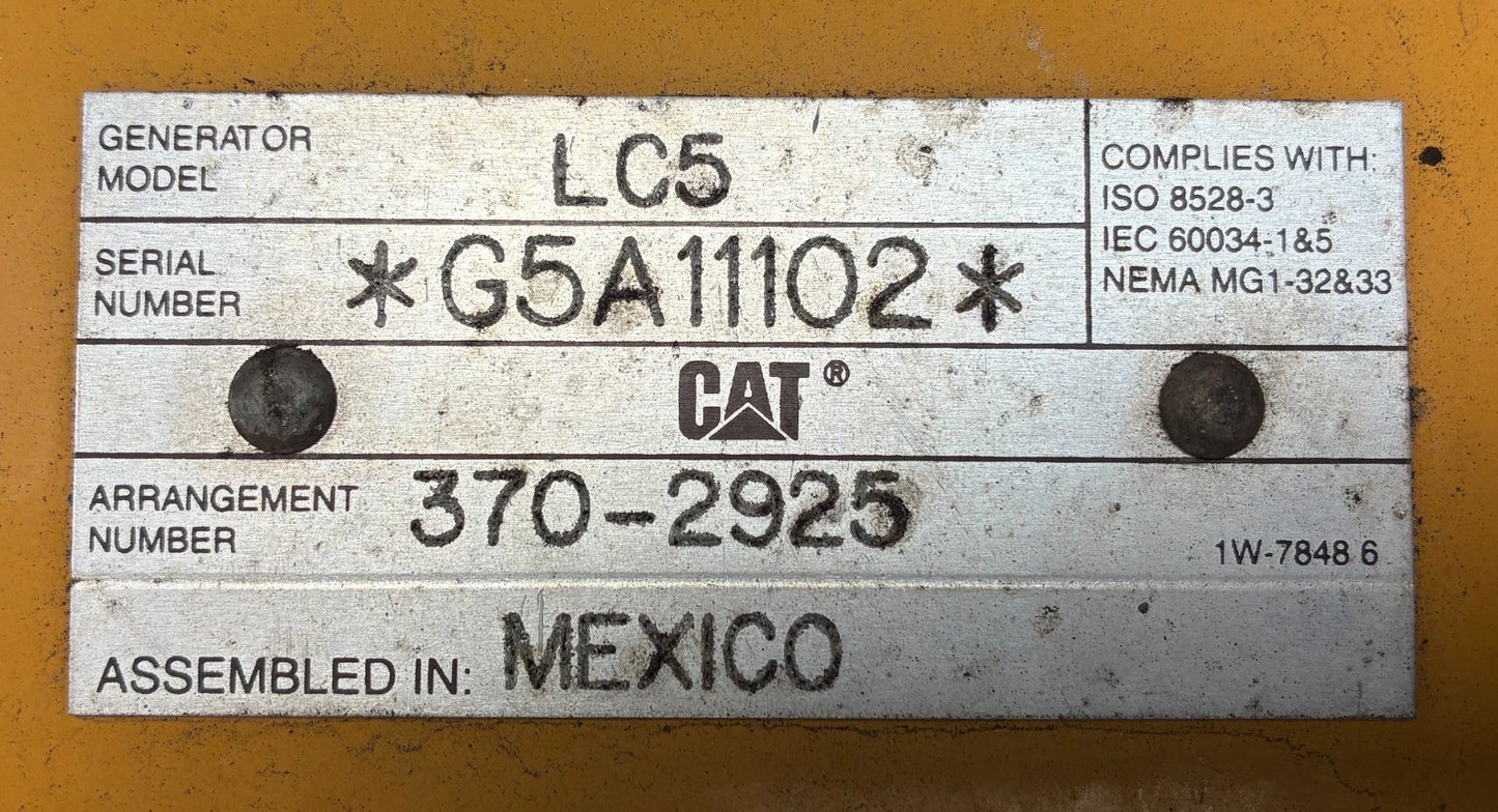 175KW Caterpillar (XQ175) Portable C6.6 Diesel Generator, 1 or 3 Phase