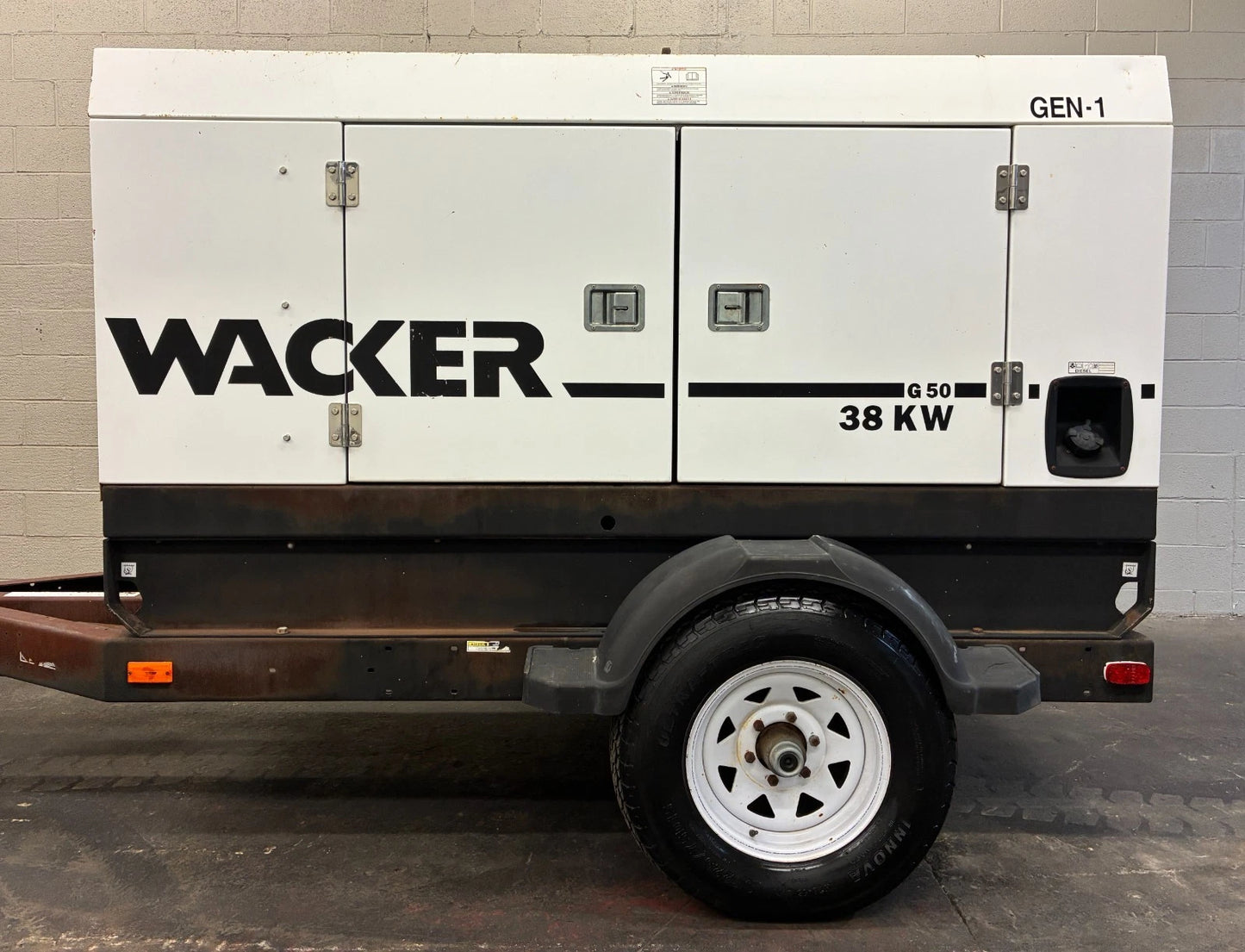38KW Wacker Neuson Rental Grade Portable Diesel Generator, 1 or 3 Phase