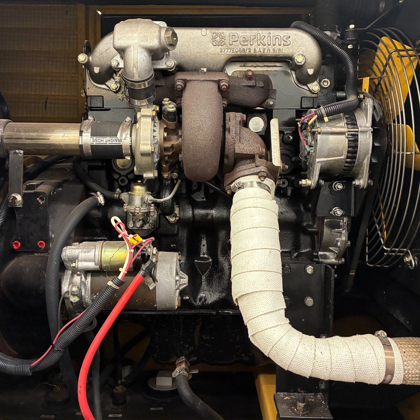 50KW MagneTek Perkins Diesel Standby Generator, 1 or 3 Phase, w/tank