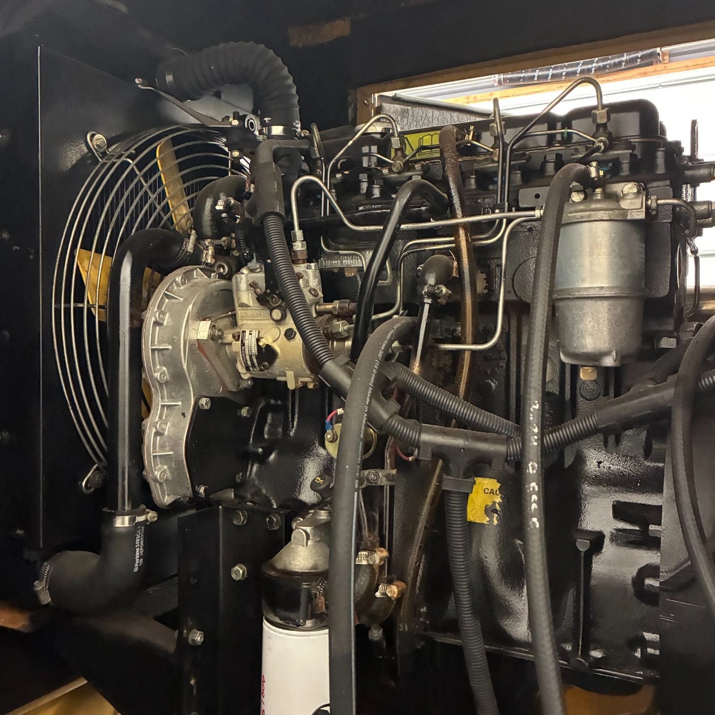 50KW MagneTek Perkins Diesel Standby Generator, 1 or 3 Phase, w/tank