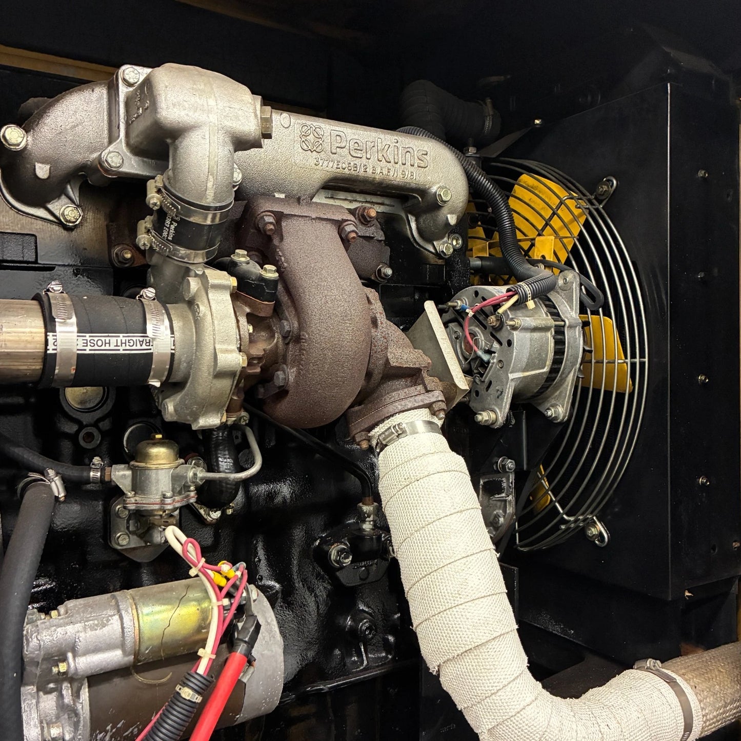 50KW MagneTek Perkins Diesel Standby Generator, 1 or 3 Phase, w/tank