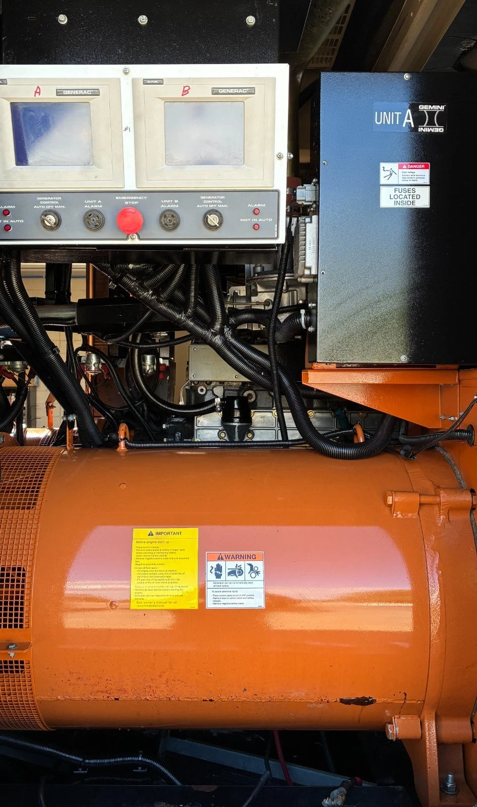 600KW Generac Diesel Standby Generator, 750 hours, 277/480v 3P, w/tank