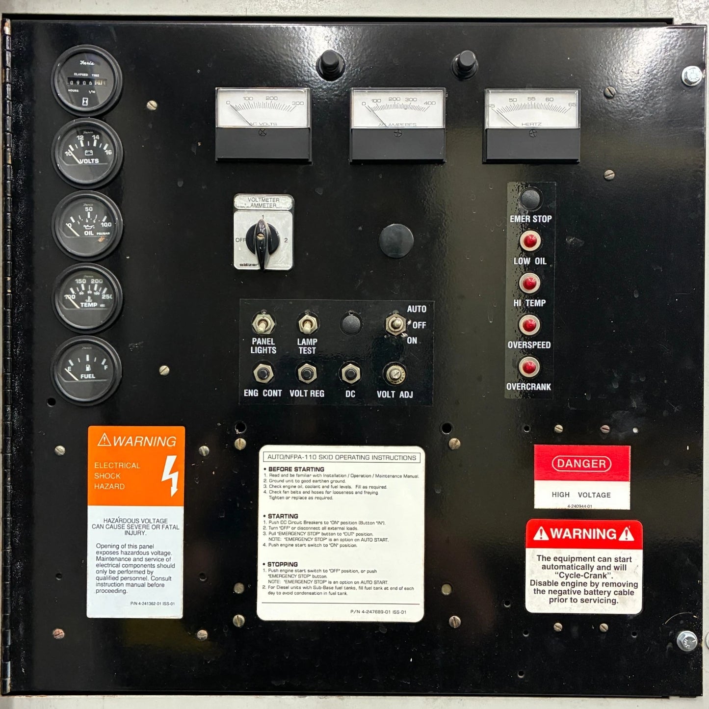 50KW MagneTek Perkins Diesel Standby Generator, 1 or 3 Phase, w/tank