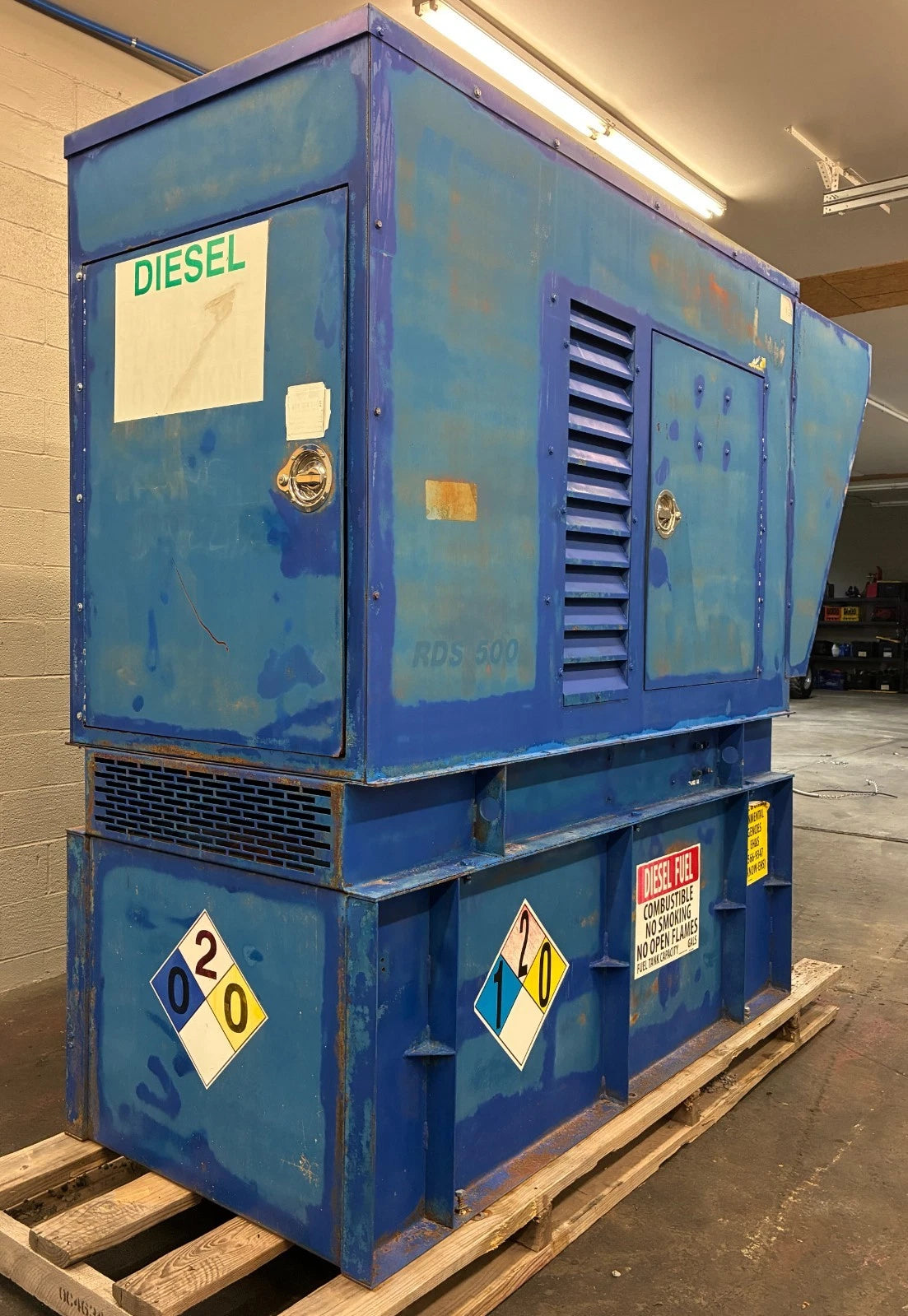 40KW MagneTek John Deere Diesel Generator, 627 hrs, 1 or 3 Phase
