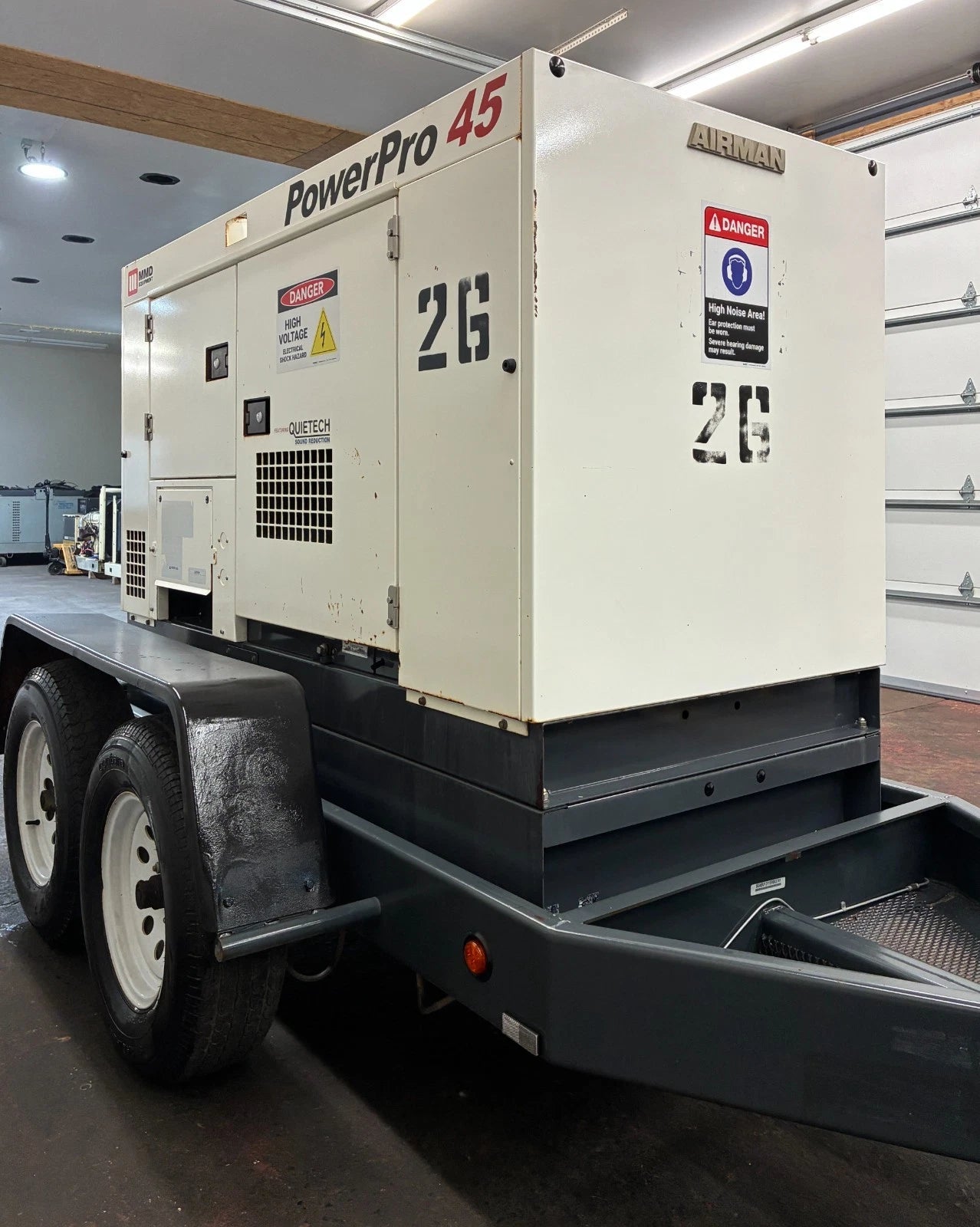 38KW Airman Power Pro Rental Grade Diesel Generator, 2,937 hours, 1 or 3 Phase