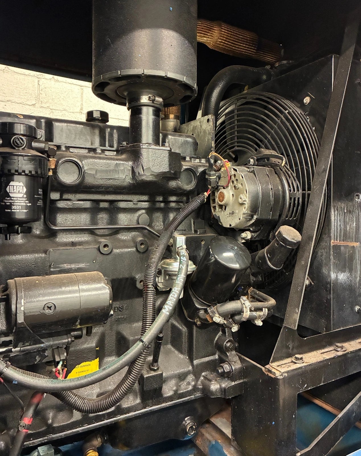 40KW MagneTek John Deere Diesel Generator, 627 hrs, 1 or 3 Phase