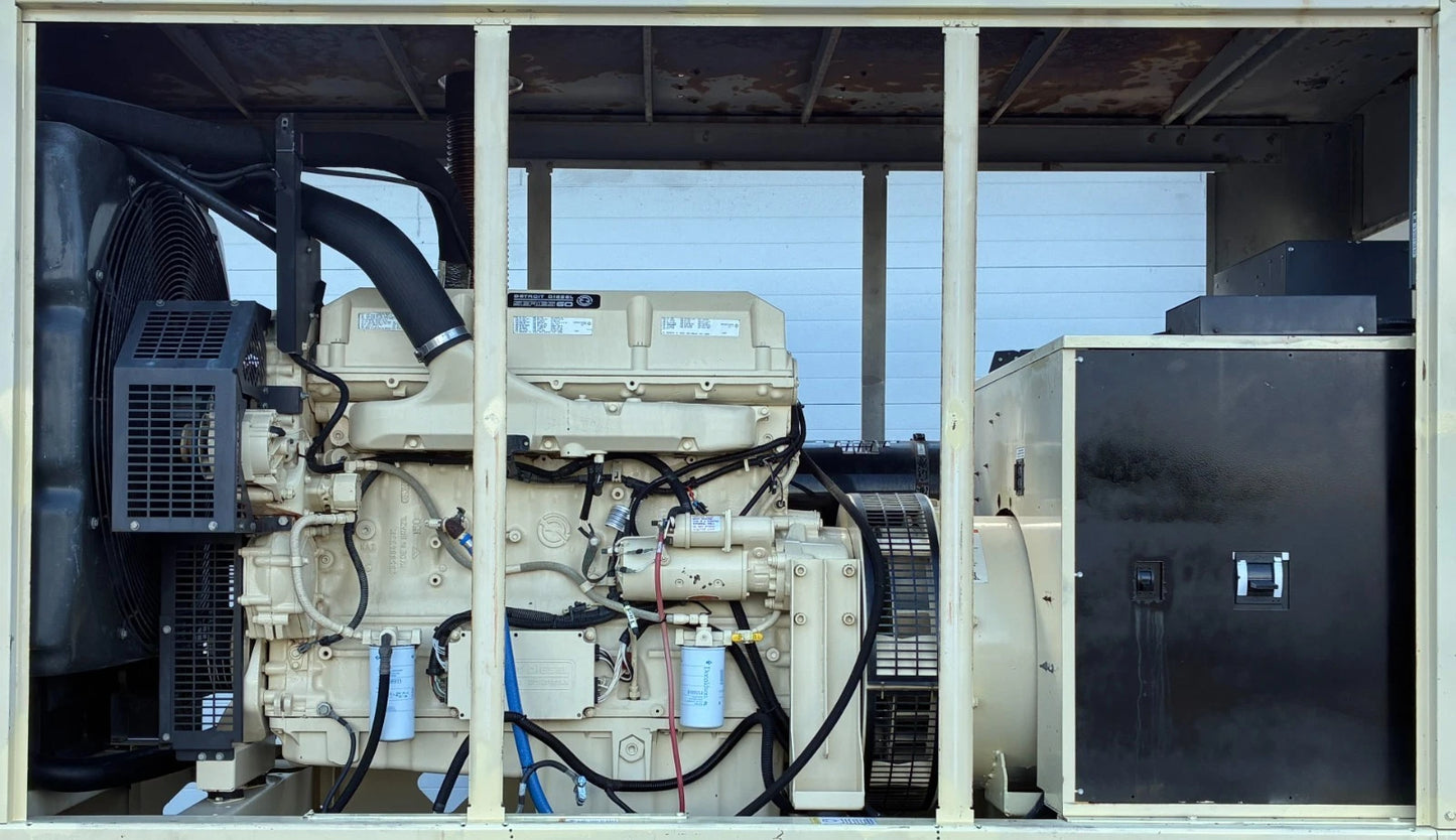 260KW Kohler Standby Detroit Diesel Generator, 1 or 3 Phase, w/ tank