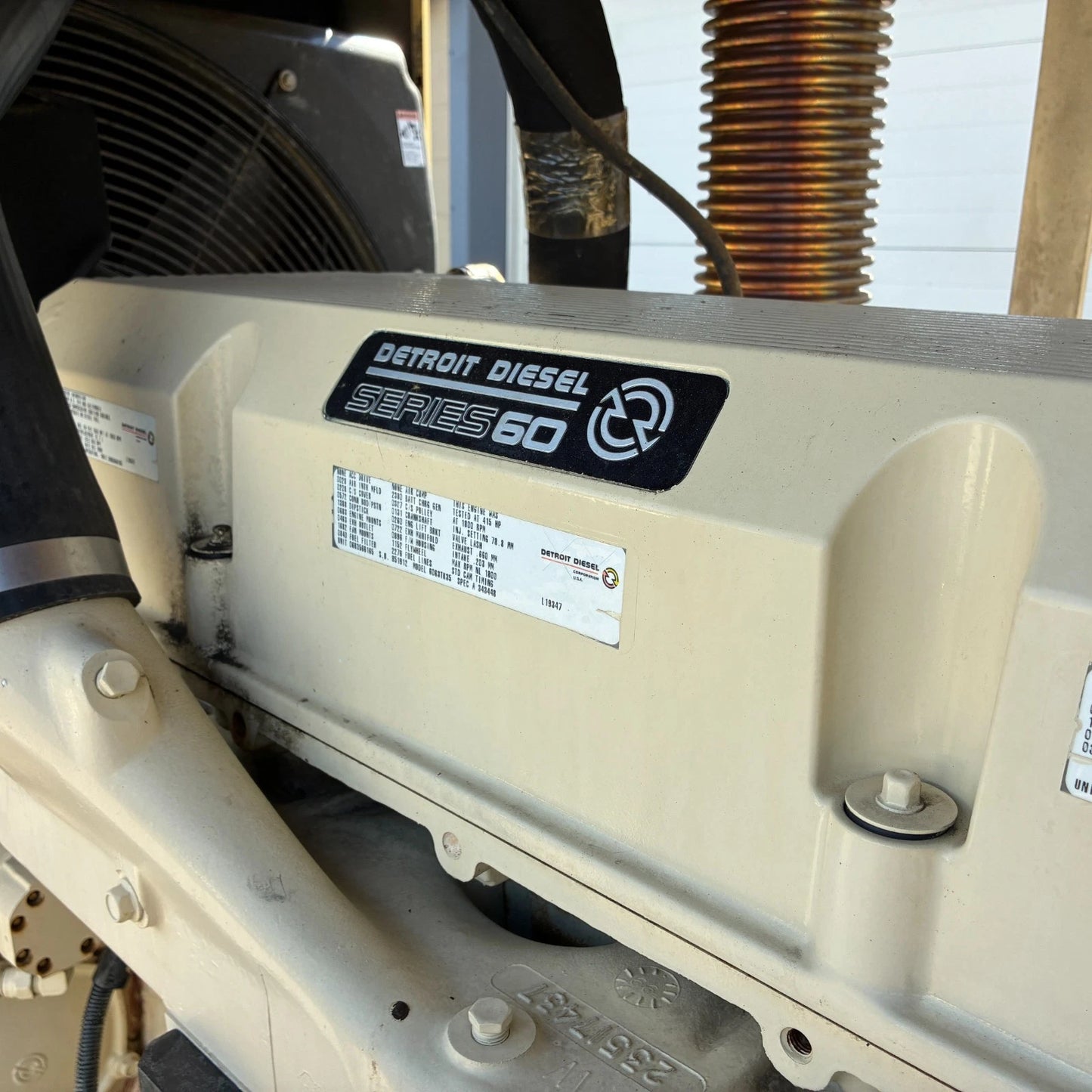 260KW Kohler Standby Detroit Diesel Generator, 1 or 3 Phase, w/ tank