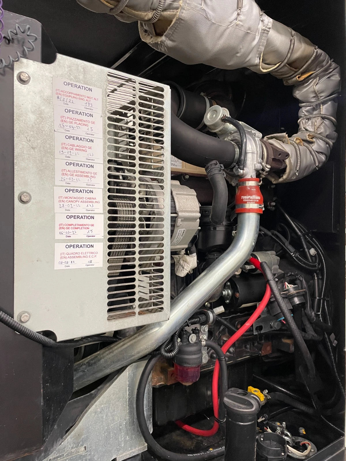 27.5KW TecnoGEN Portable Diesel Generator, 5,785 hours, 1 or 3 Phase