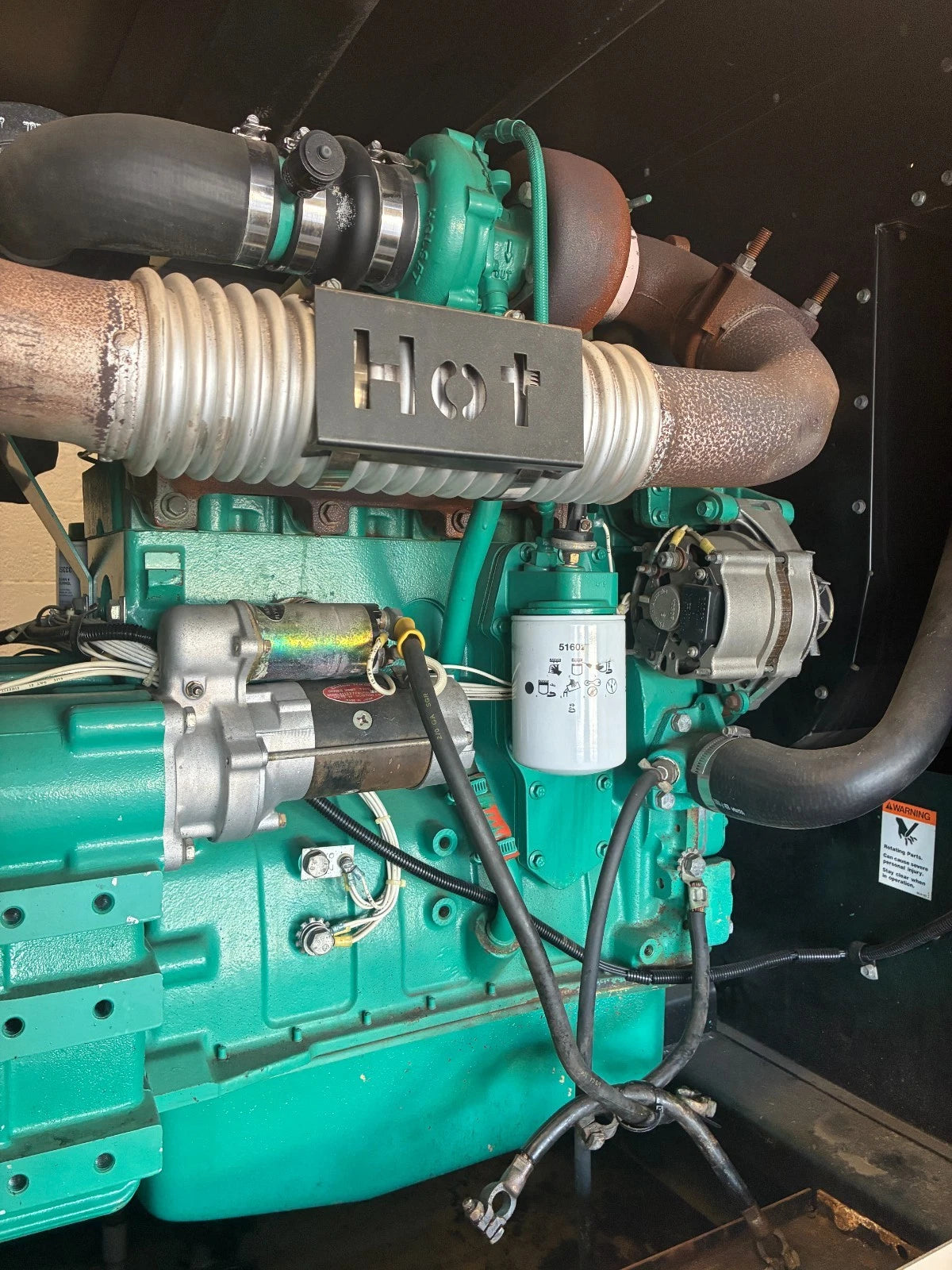 50KW Onan/Cummins Standby Diesel Generator, 381 hours, 1 or 3 Phase